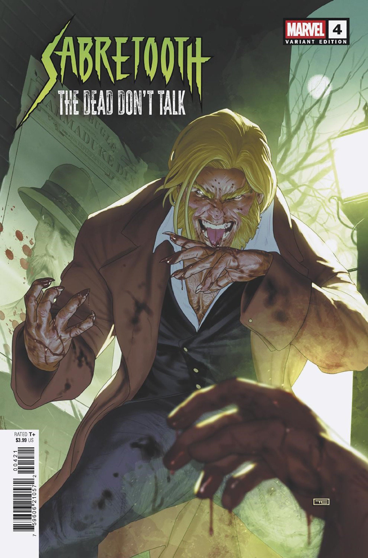 Sabretooth: The Dead Don'T Talk #4 Taurin Clarke Variant | Dragon's Lair Comics and Fantasy Houston TX