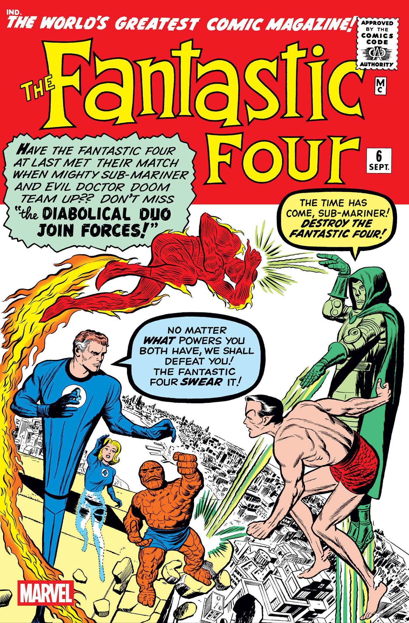Fantastic Four #6 Facsimile Edition Foil Variant | Dragon's Lair Comics and Fantasy Houston TX