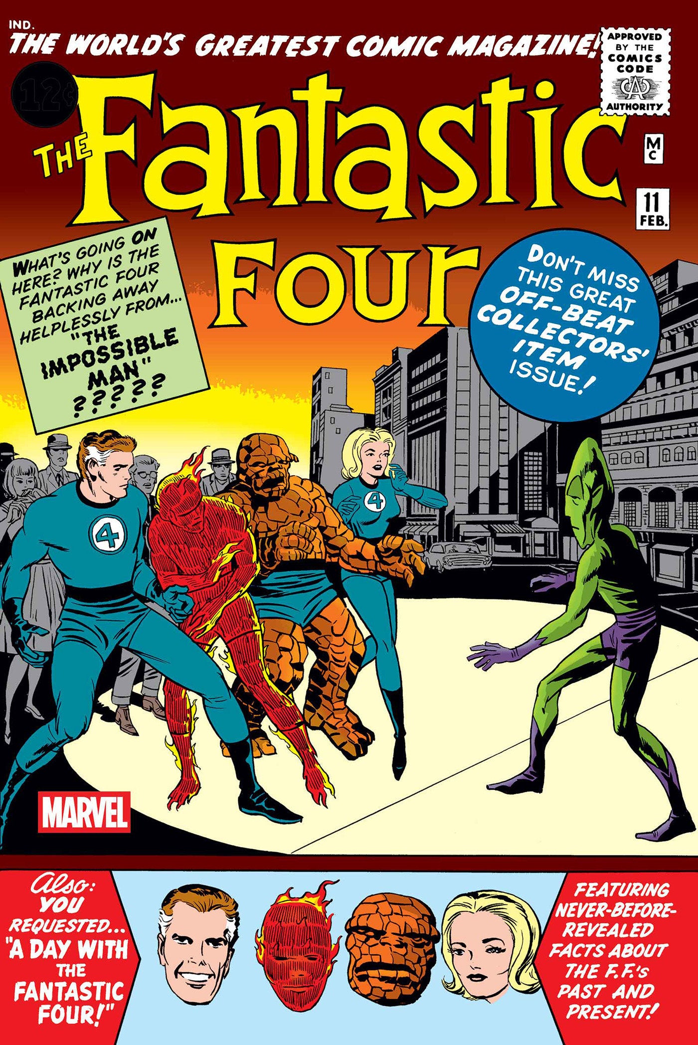 Fantastic Four #11 Facsimile Edition Foil Variant | Dragon's Lair Comics and Fantasy Houston TX