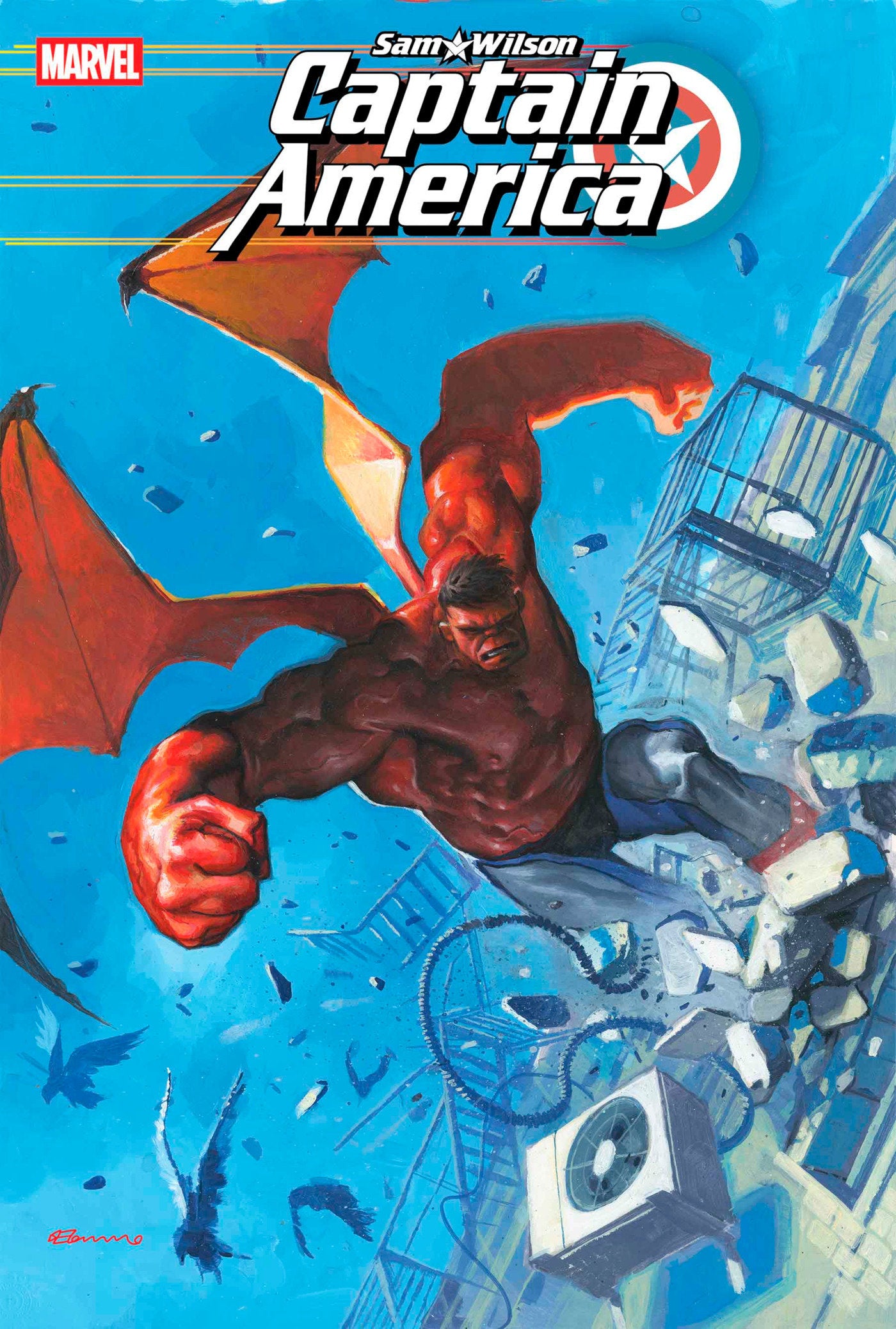 Sam Wilson, Captain America #5 Fabrizio De Tommaso Variant | Dragon's Lair Comics and Fantasy Houston TX