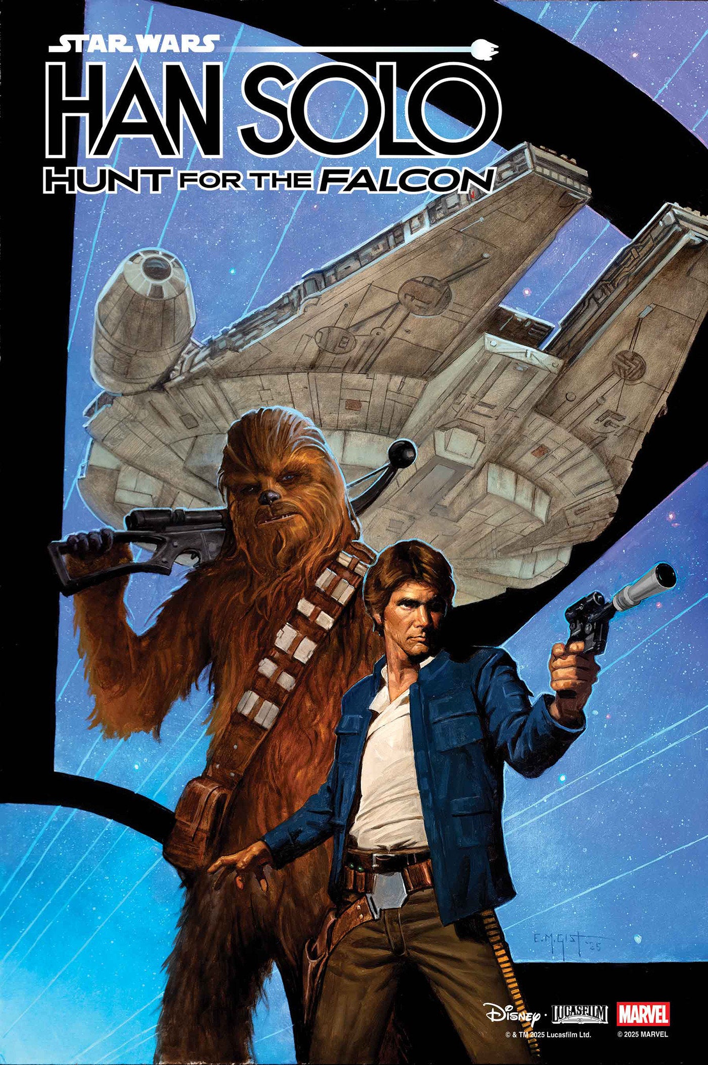 Star Wars: Han Solo   Hunt For The Falcon #4 E.M. Gist Variant | Dragon's Lair Comics and Fantasy Houston TX