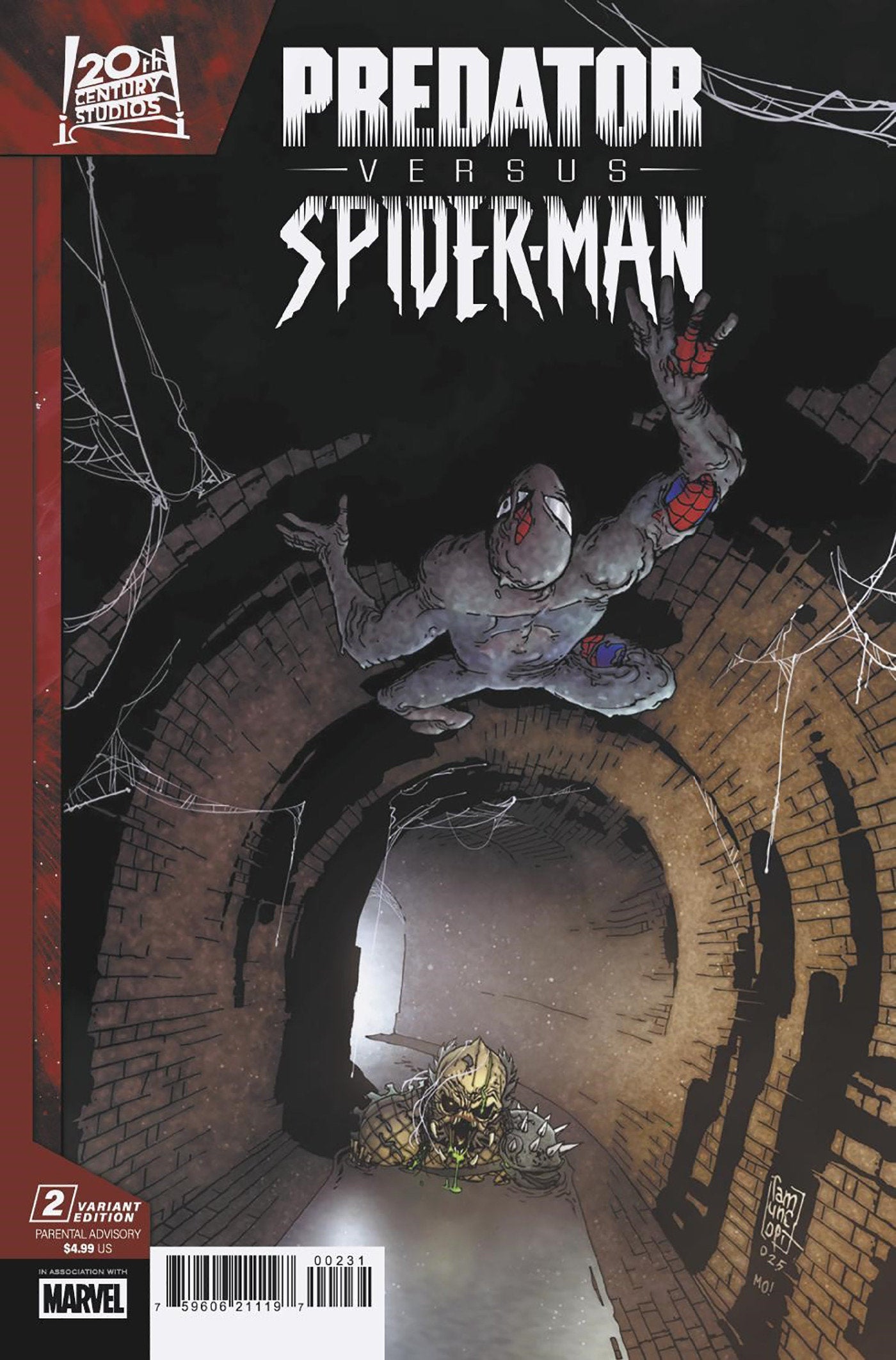 Predator vs. Spider-Man #2 Giuseppe Camuncoli Variant | Dragon's Lair Comics and Fantasy Houston TX