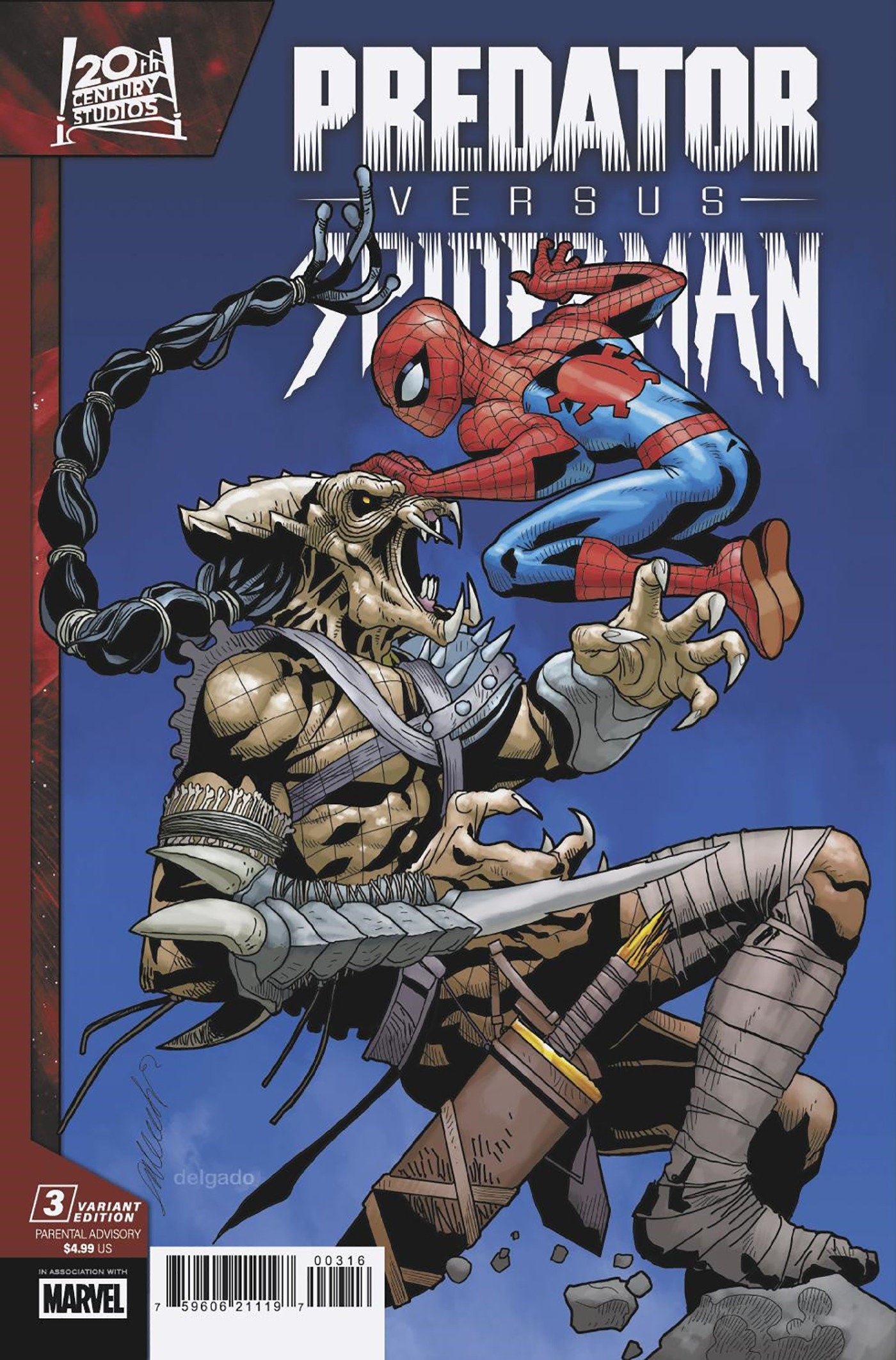 Predator vs. Spider-Man #3 Salvador Larroca Variant | Dragon's Lair Comics and Fantasy Houston TX