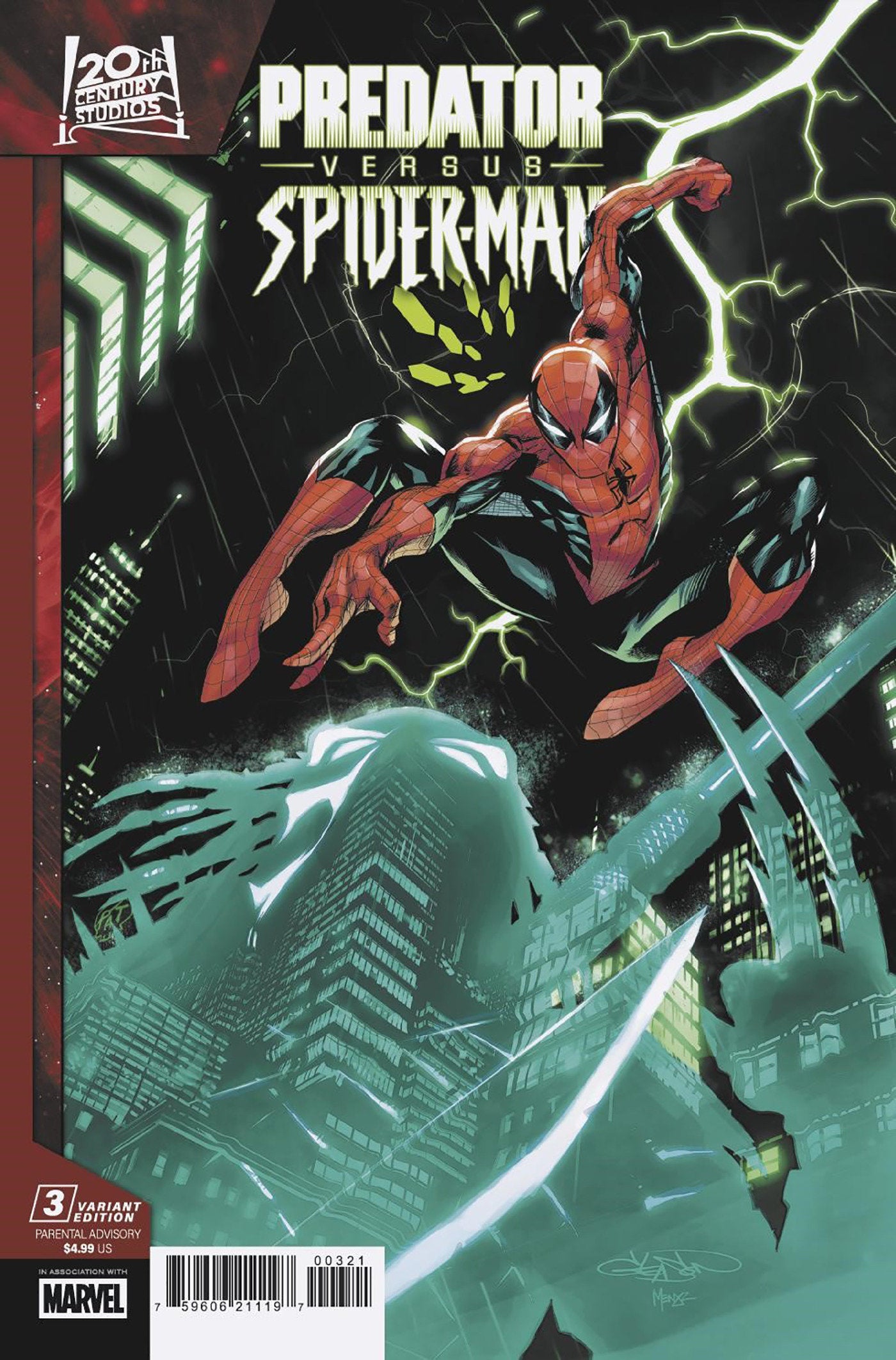 Predator vs. Spider-Man #3 Patrick Gleason Variant | Dragon's Lair Comics and Fantasy Houston TX