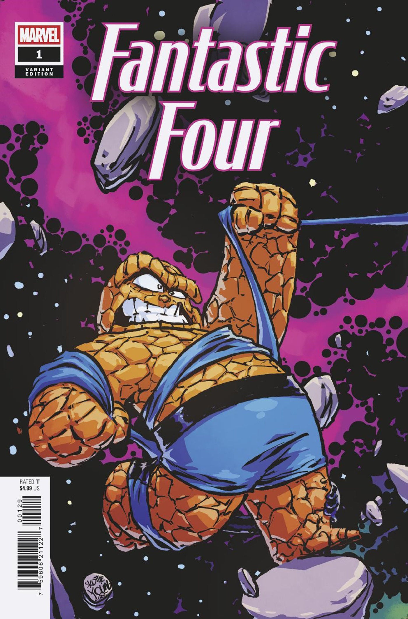 Fantastic Four #1 Skottie Young 5-Part Connecting Variant | Dragon's Lair Comics and Fantasy Houston TX