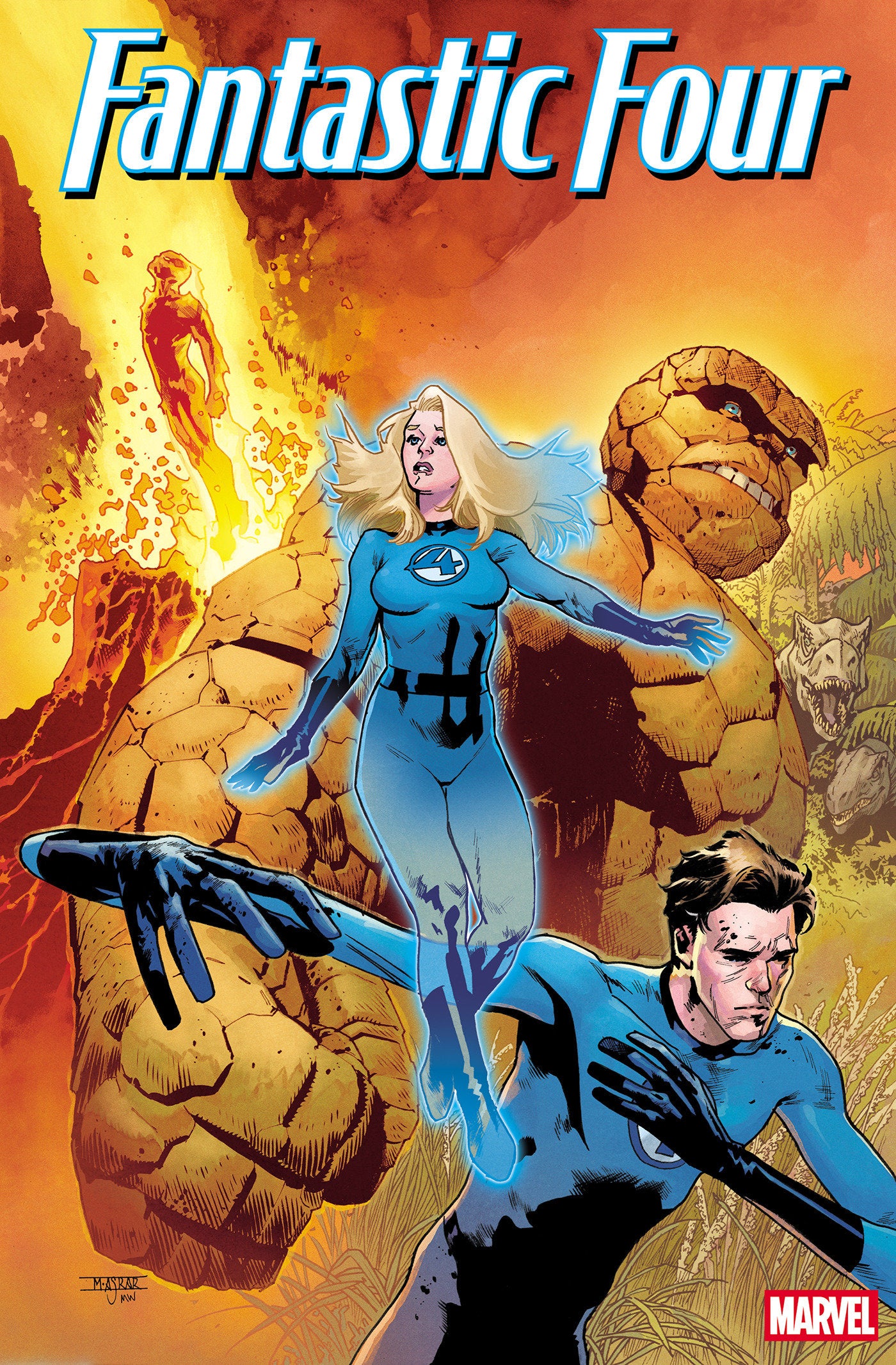 Fantastic Four #1 Mahmud Asrar Foil Variant | Dragon's Lair Comics and Fantasy Houston TX
