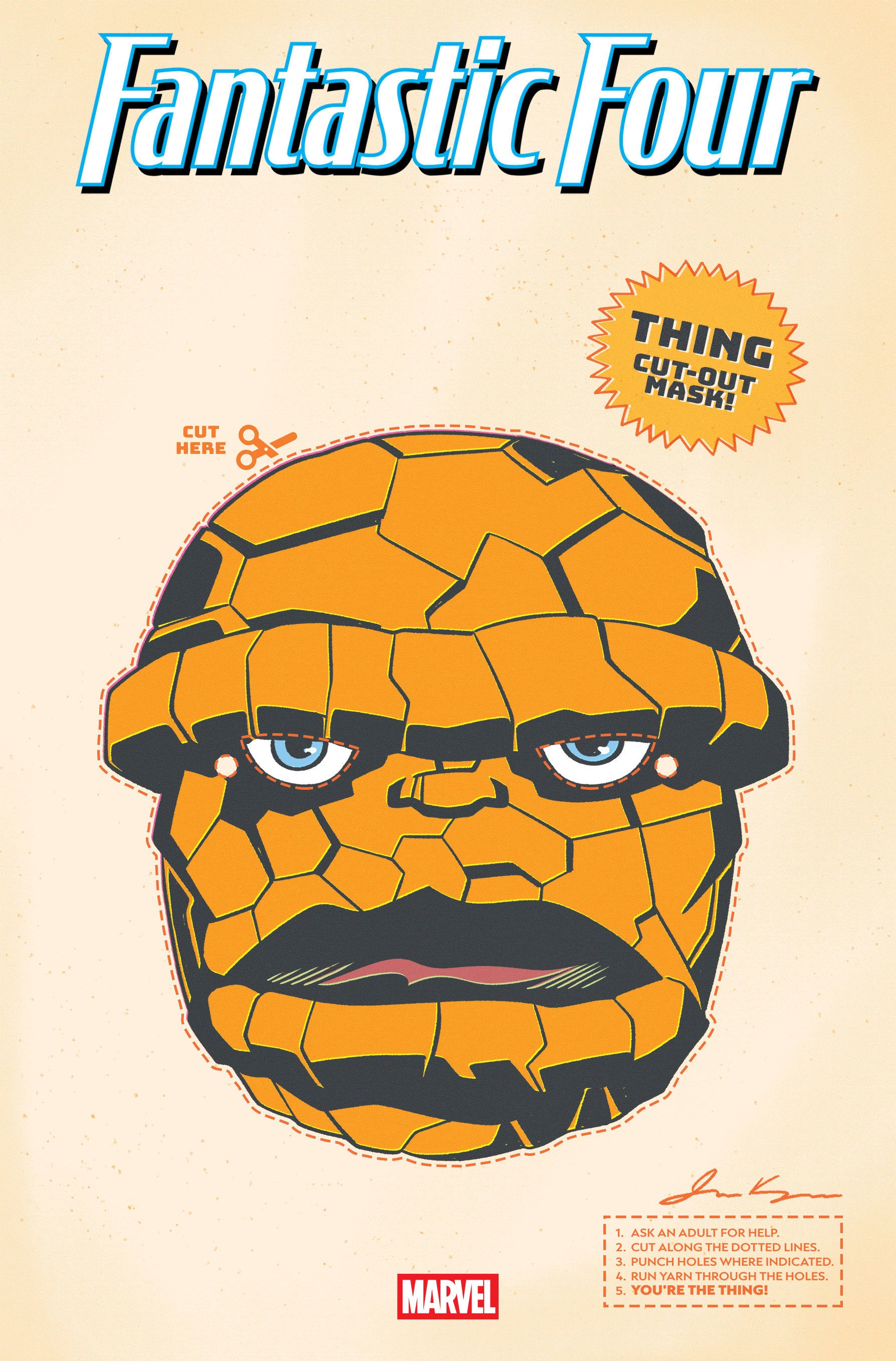 Fantastic Four #3 Retro Halloween Mask Variant [Doom] | Dragon's Lair Comics and Fantasy Houston TX