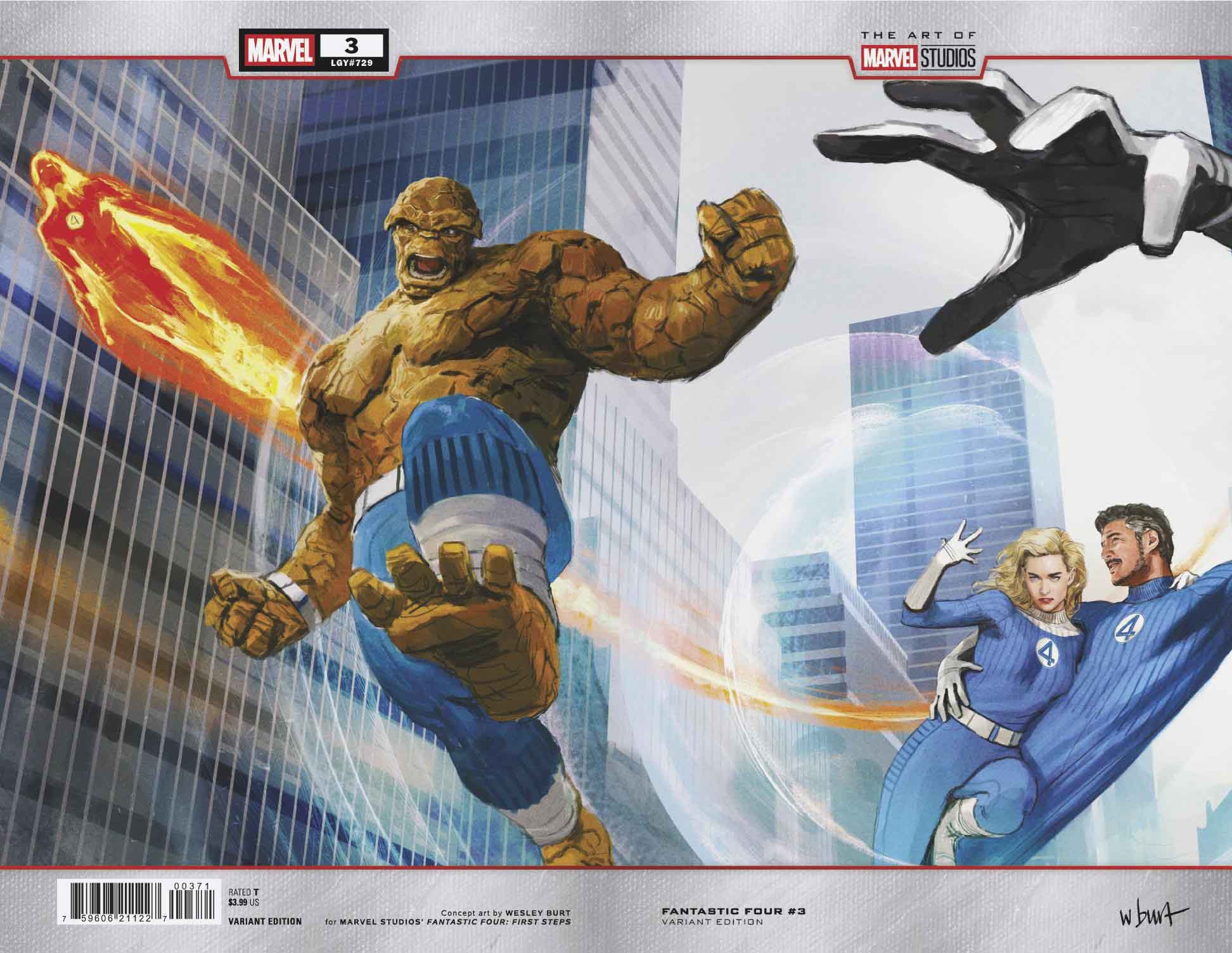 Fantastic Four #3 Wesley Burt Marvel Studios Wraparound Variant [Doom] | Dragon's Lair Comics and Fantasy Houston TX