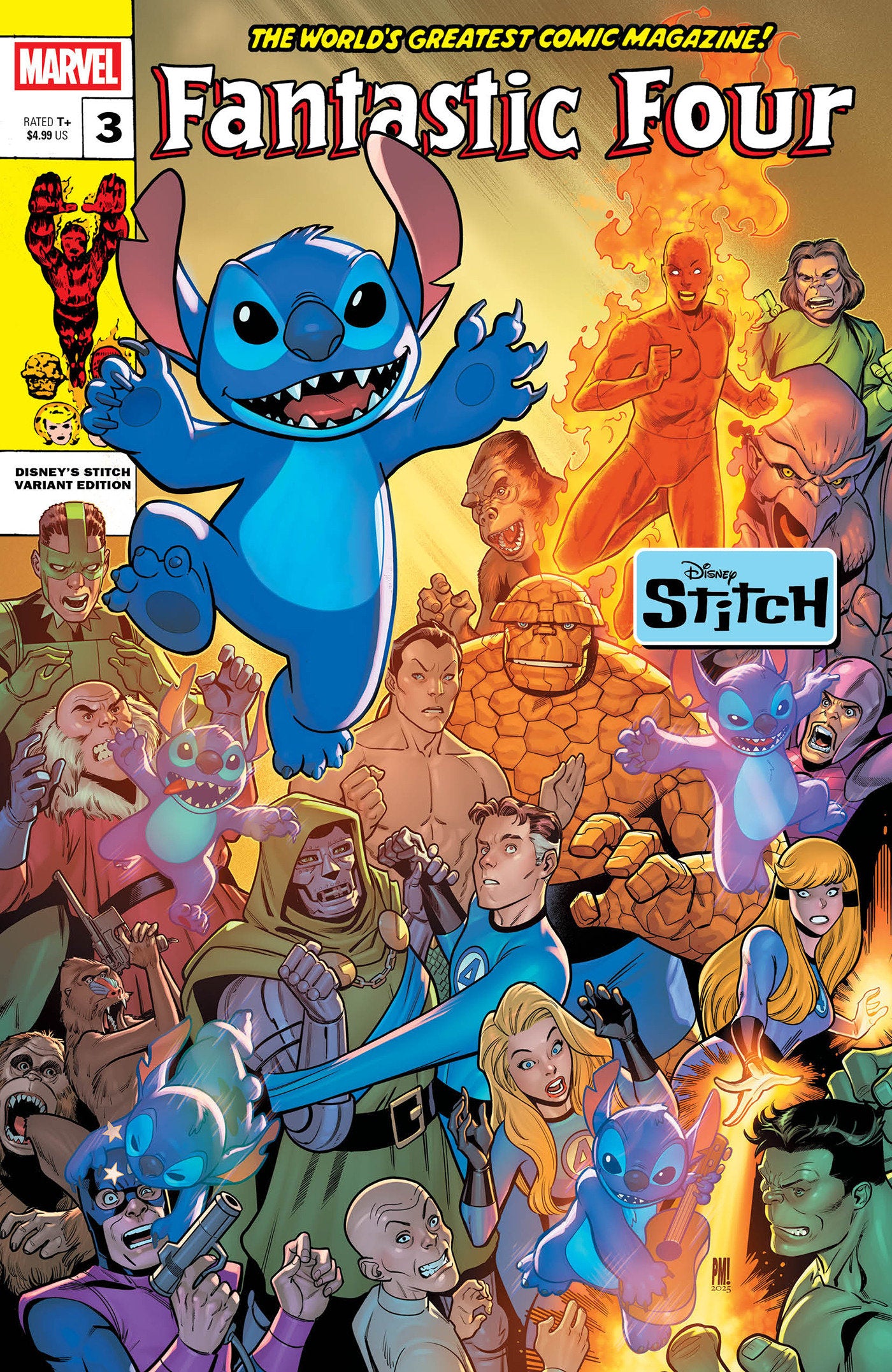 Fantastic Four #3 Paco Medina Disney Stitch Variant [Doom] | Dragon's Lair Comics and Fantasy Houston TX