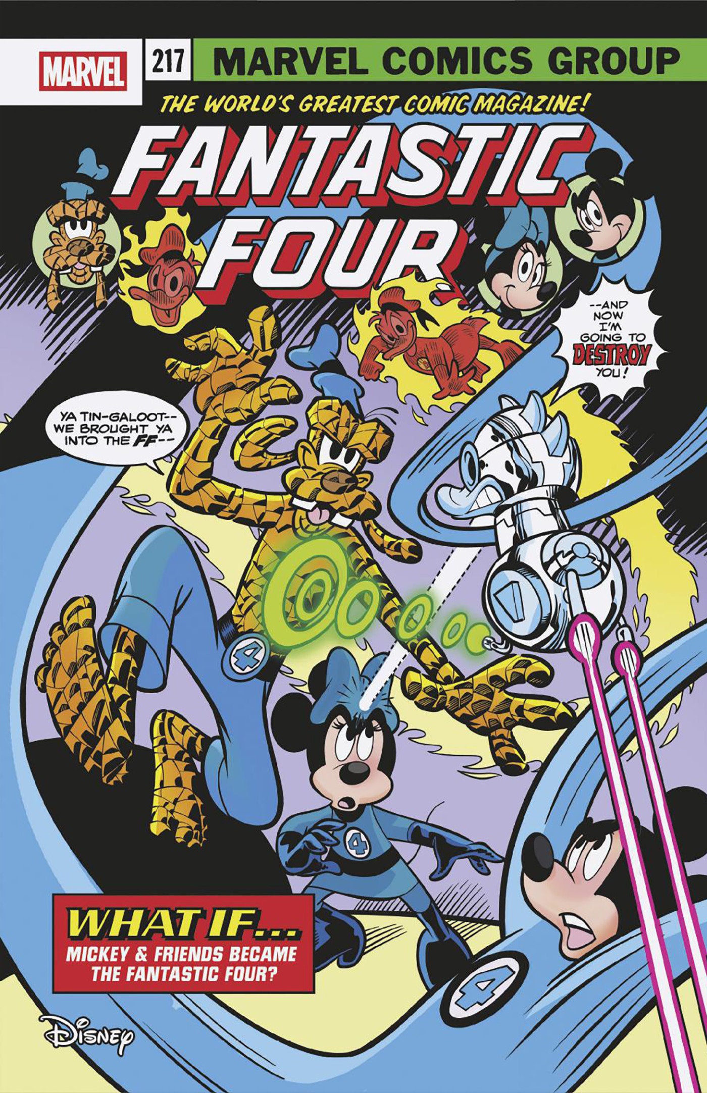 Fantastic Four #5 Marco Palazzi Disney What If? Fantastic Four Homage Variant | Dragon's Lair Comics and Fantasy Houston TX