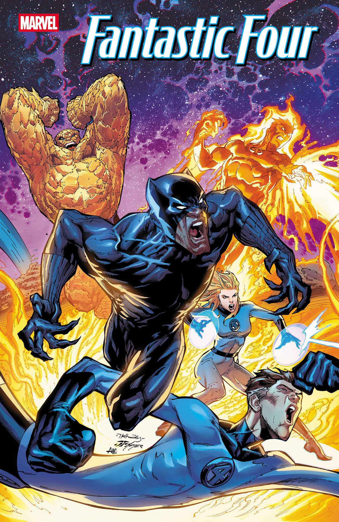 Fantastic Four #8 Netho Diaz Black Panther Variant | Odin's Lair
