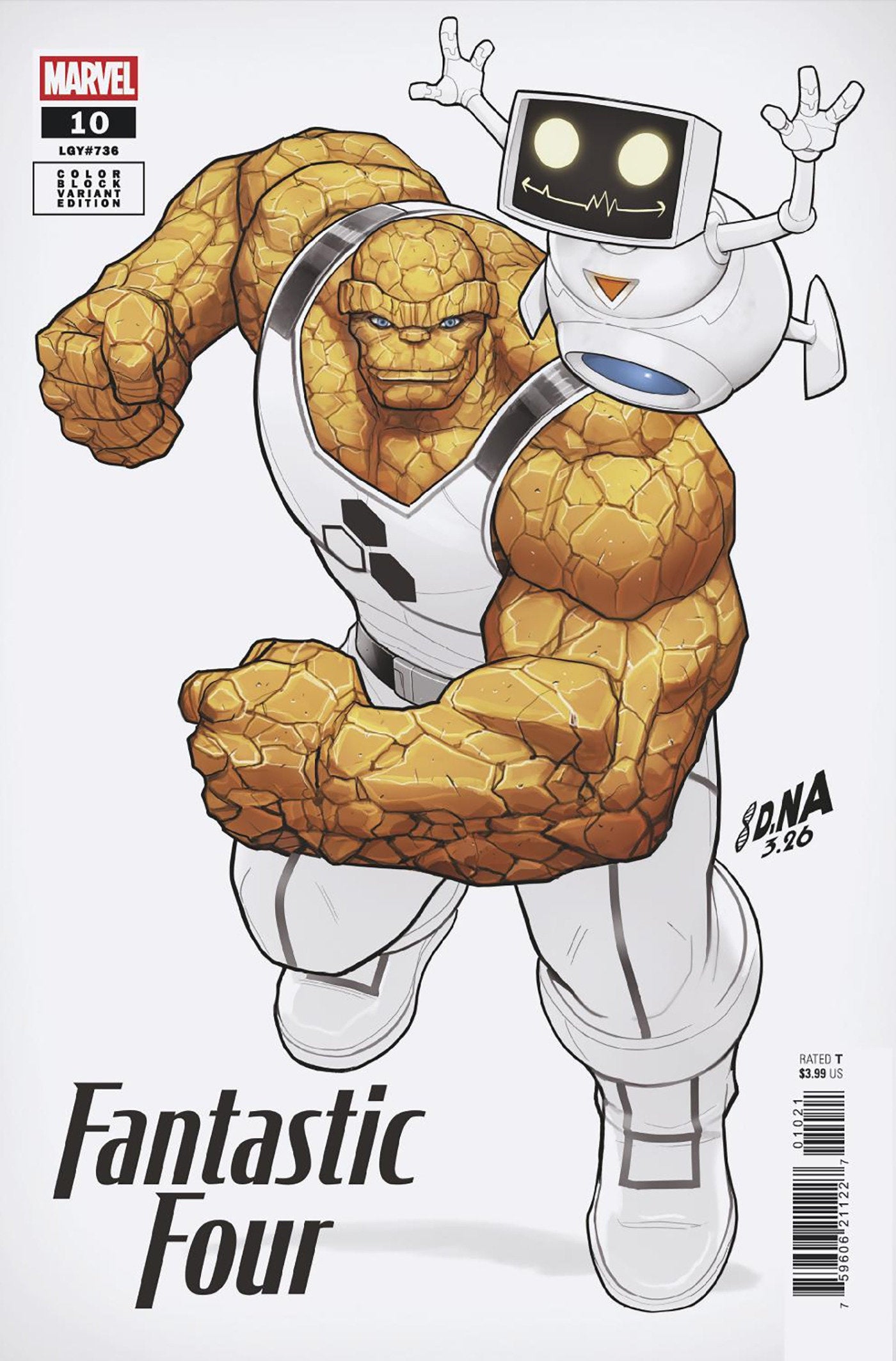 Fantastic Four #10 David Nakayama Color Block White Variant | Odin's Place