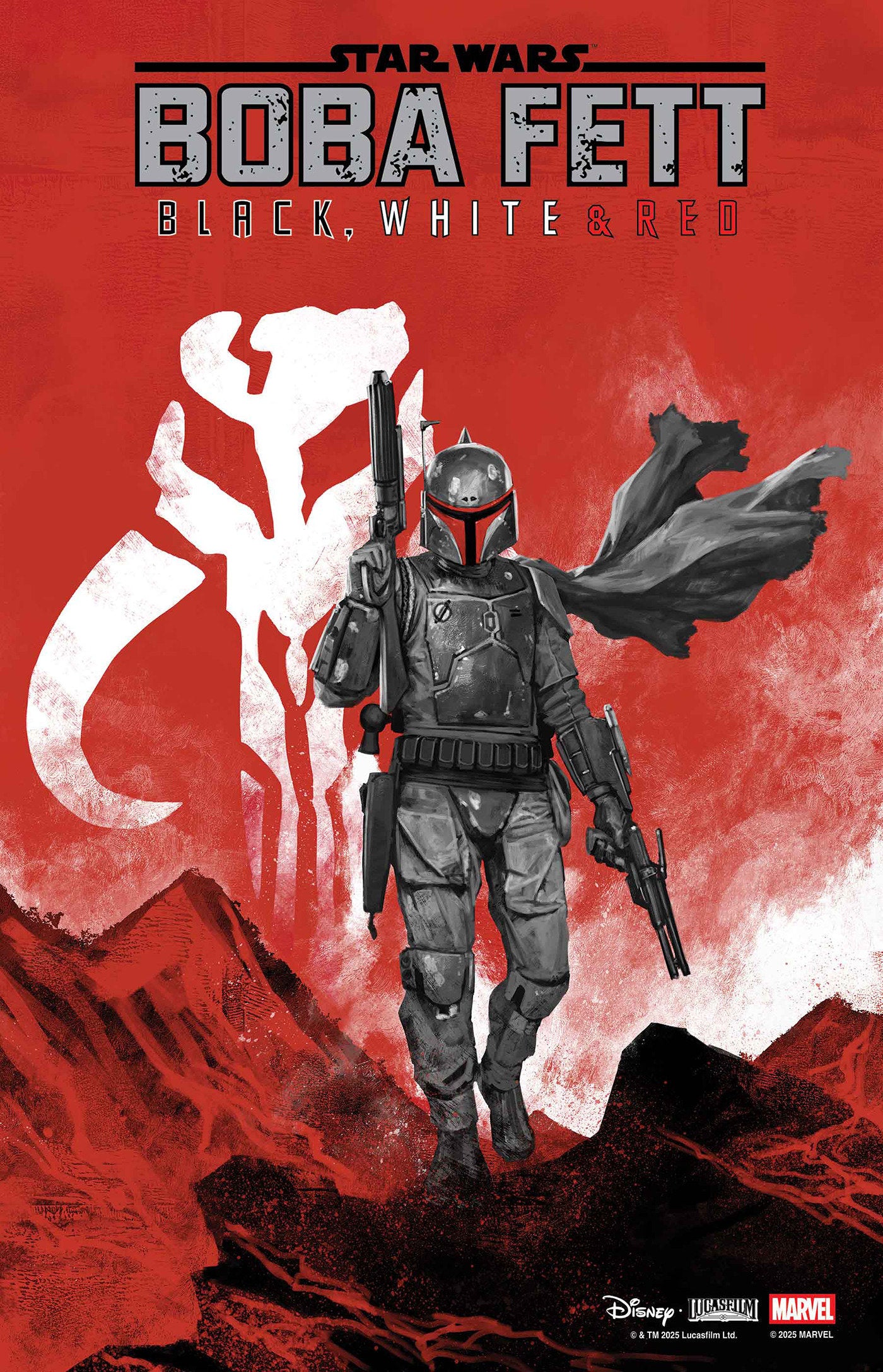 Star Wars: Boba Fett   Black, White & Red #2 Skan Variant | Dragon's Lair Comics and Fantasy Houston TX