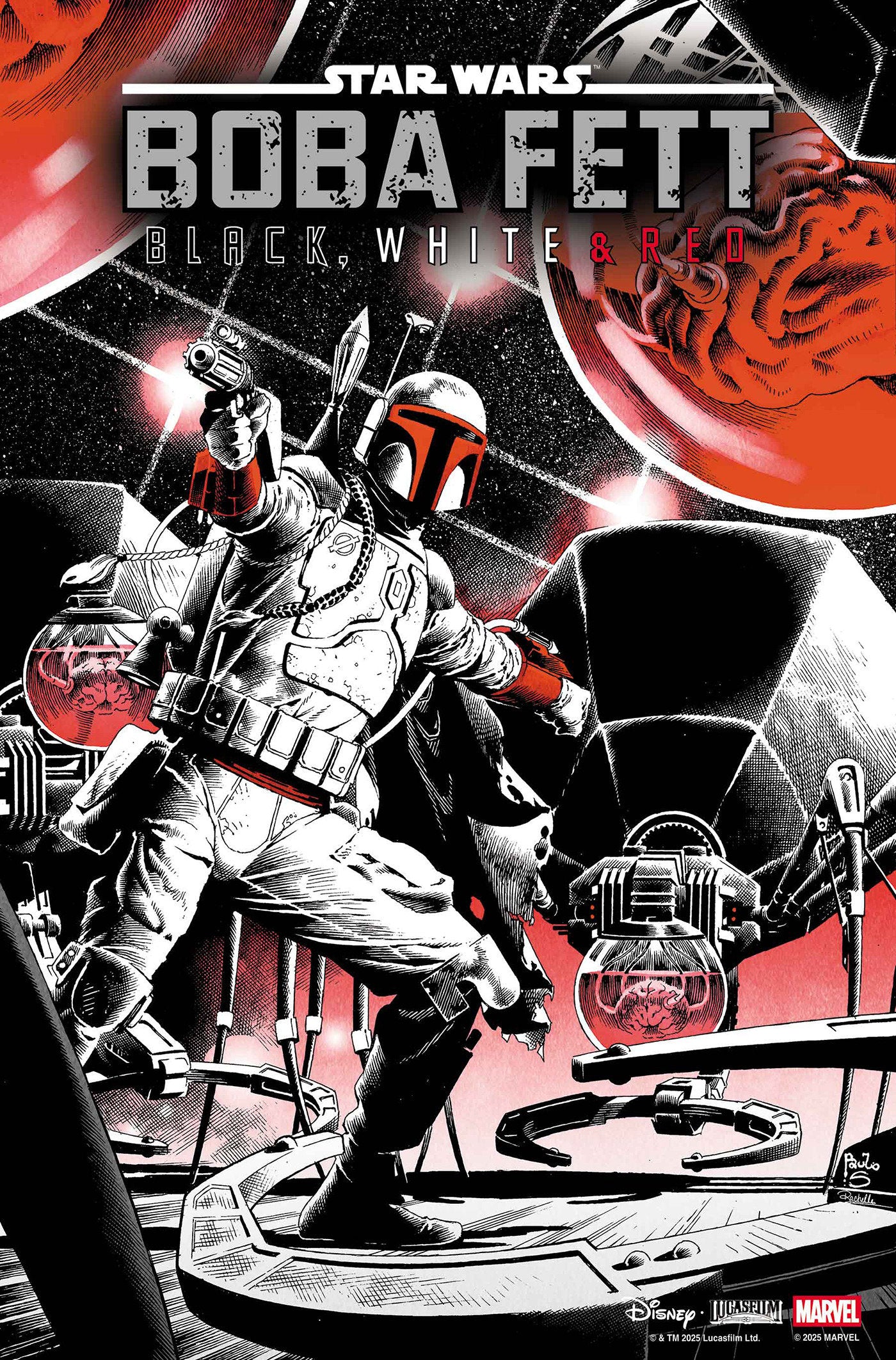 Star Wars: Boba Fett   Black, White & Red #3 Paulo Siqueira Variant | Dragon's Lair Comics and Fantasy Houston TX