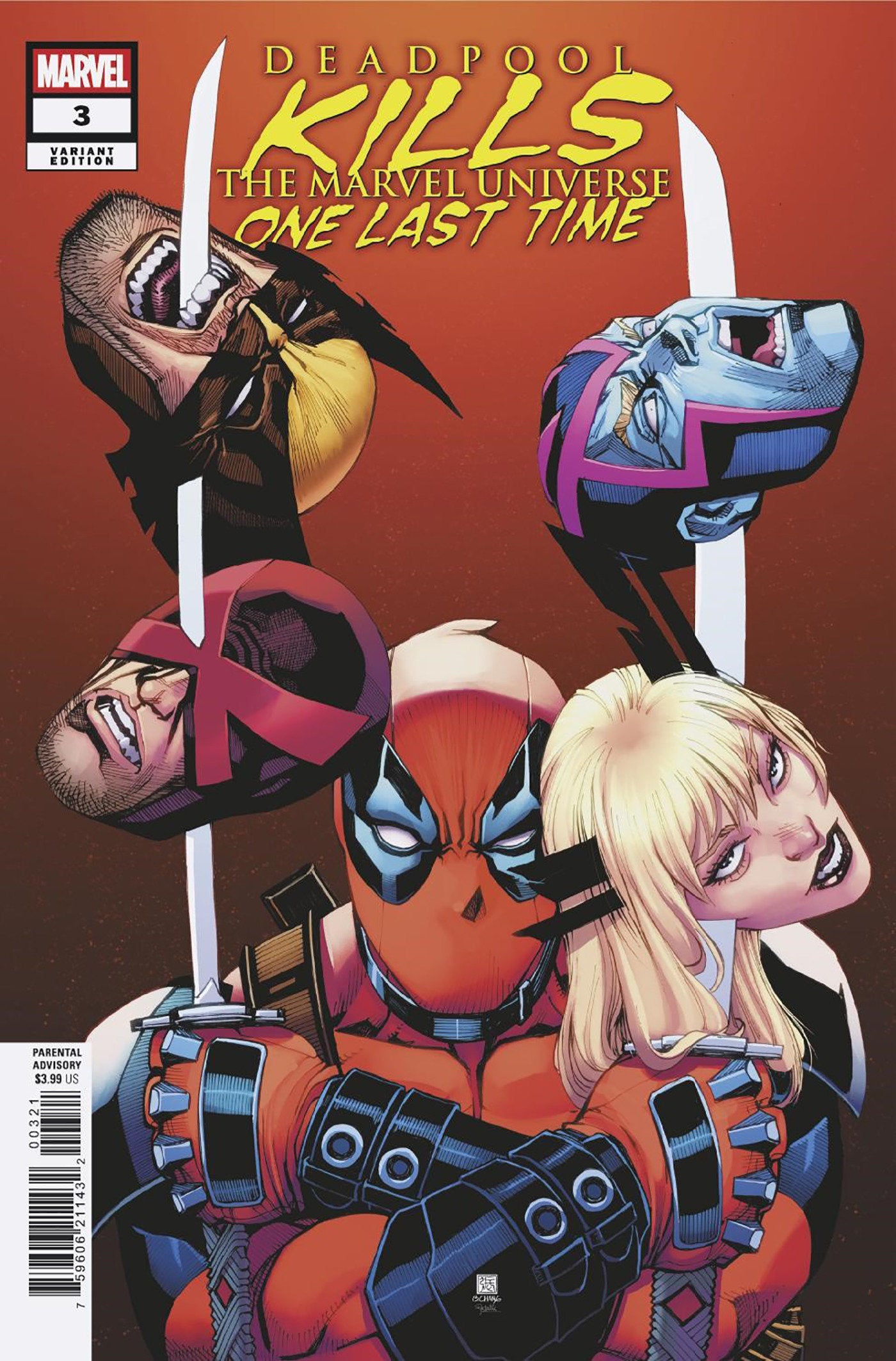 Deadpool Kills The Marvel Universe One Last Time #3 Bernard Chang Variant | Dragon's Lair Comics and Fantasy Houston TX
