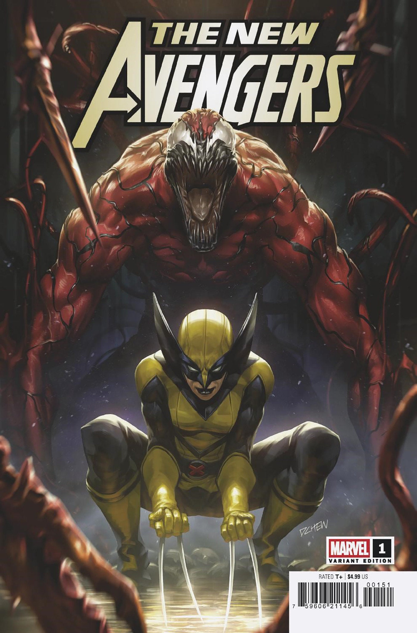 New Avengers #1 Derrick Chew Carnage And Laura Kinney Wolverine Variant B | Dragon's Lair Comics and Fantasy Houston TX