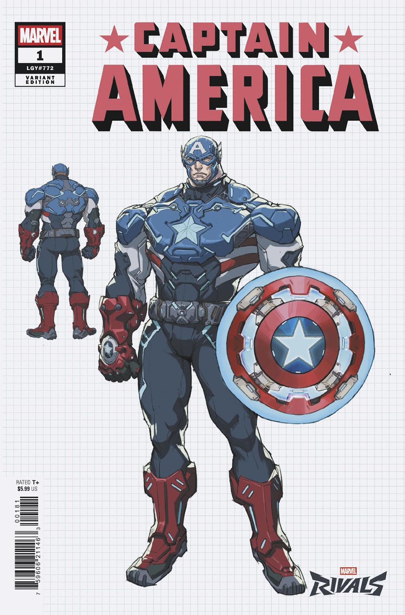 Captain America #1 Netease Games Marvel Rivals Variant | Dragon's Lair Comics and Fantasy Houston TX