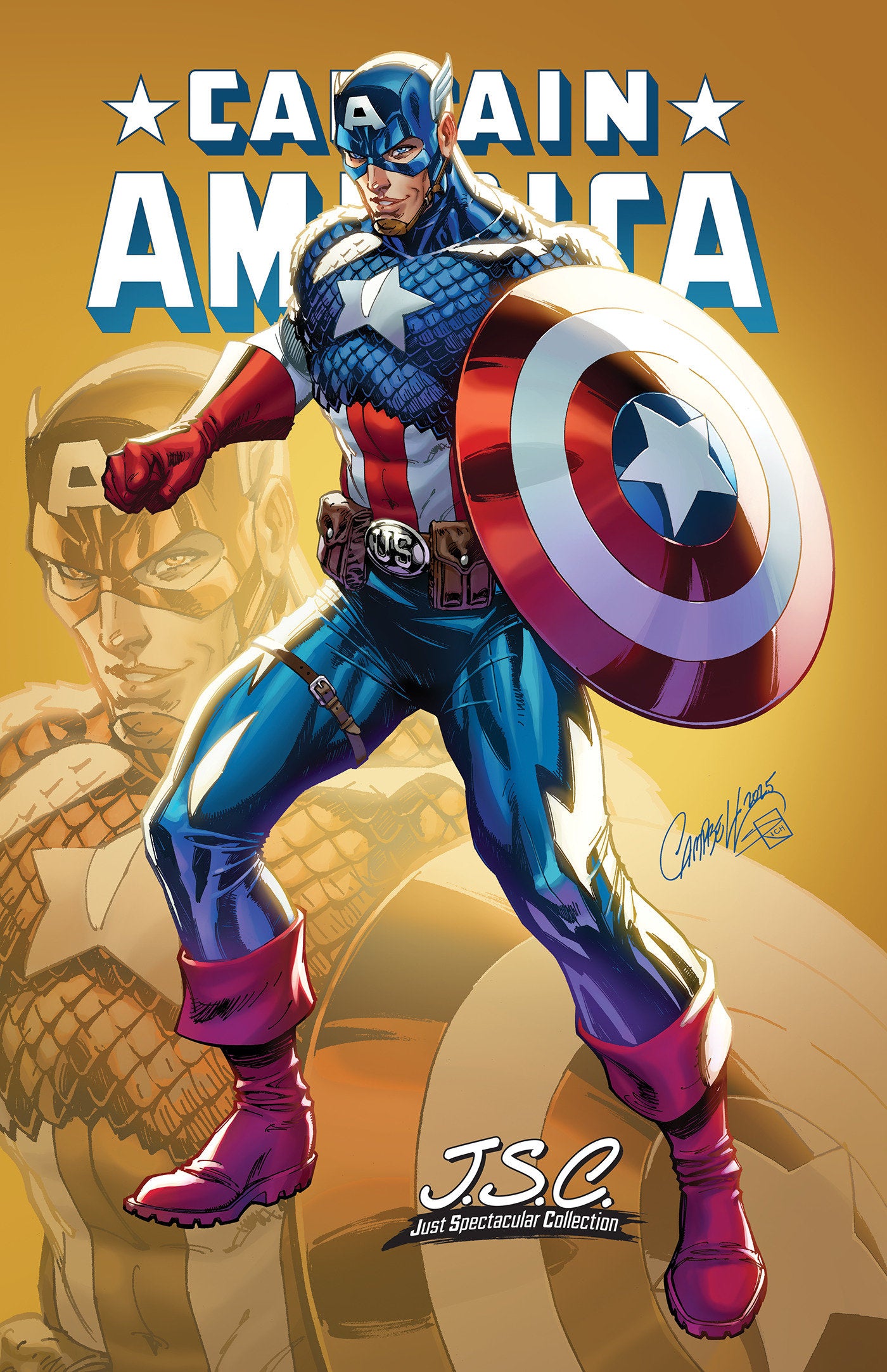 Captain America #2 J. Scott Campbell Just Spectacular Collection Variant | Dragon's Lair Comics and Fantasy Houston TX