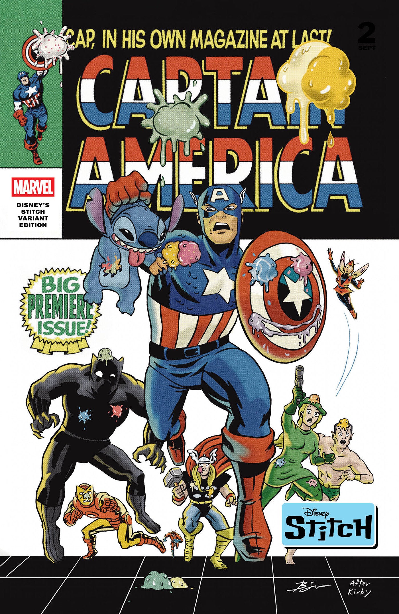Captain America #3 Ben Su Disney Stitch Variant | Dragon's Lair Comics and Fantasy Houston TX