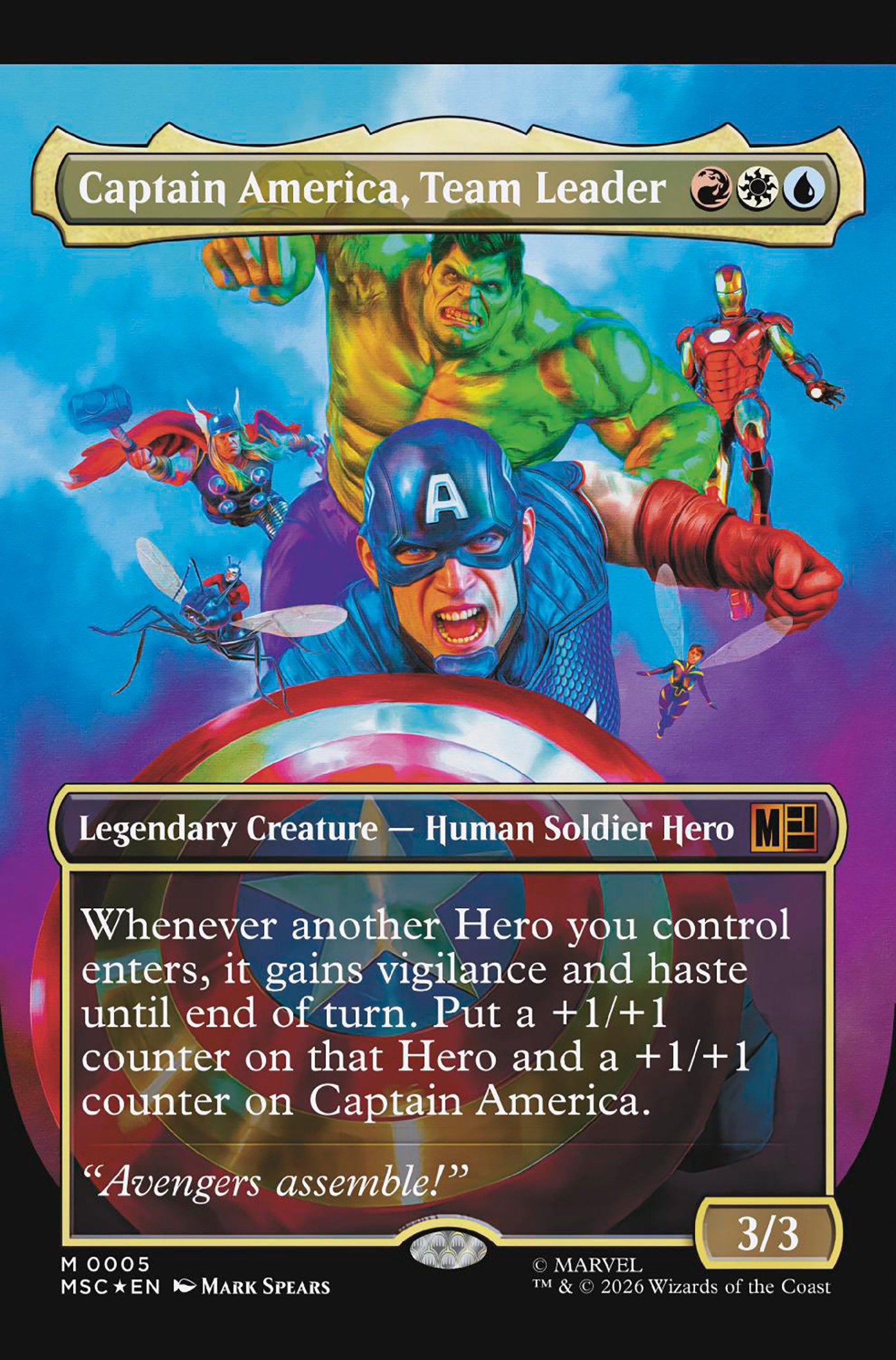 Captain America #12 Classified Artist Magic: The Gathering Variant [Arm] | Odin's Place