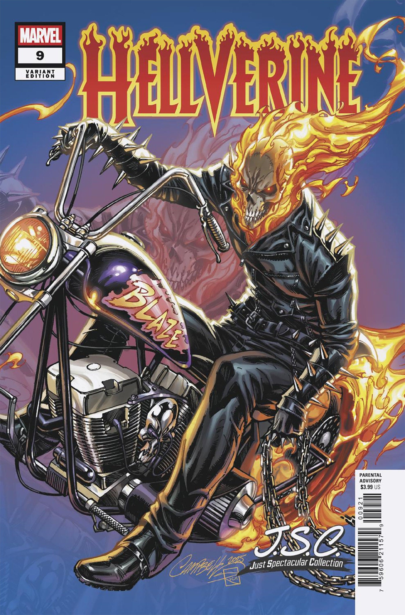 Hellverine #9 J. Scott Campbell Just Spectacular Collection Variant | Dragon's Lair Comics and Fantasy Houston TX