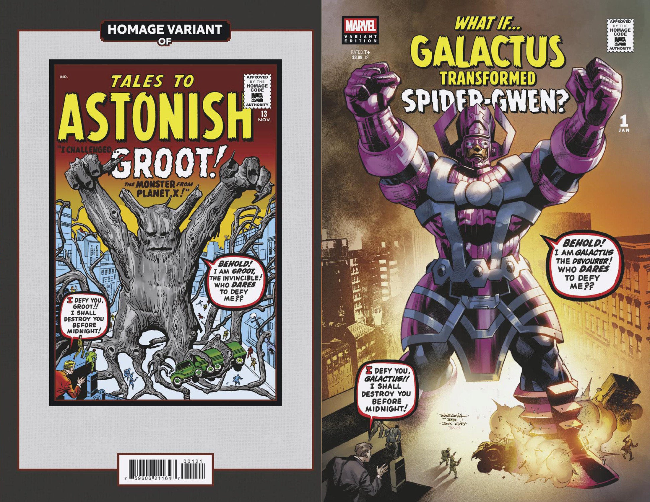 What If...? Galactus: Galactus Transformed Spider-Gwen? #1 Stephen Segovia Sci-F I Homage Variant | Dragon's Lair Comics and Fantasy Houston TX