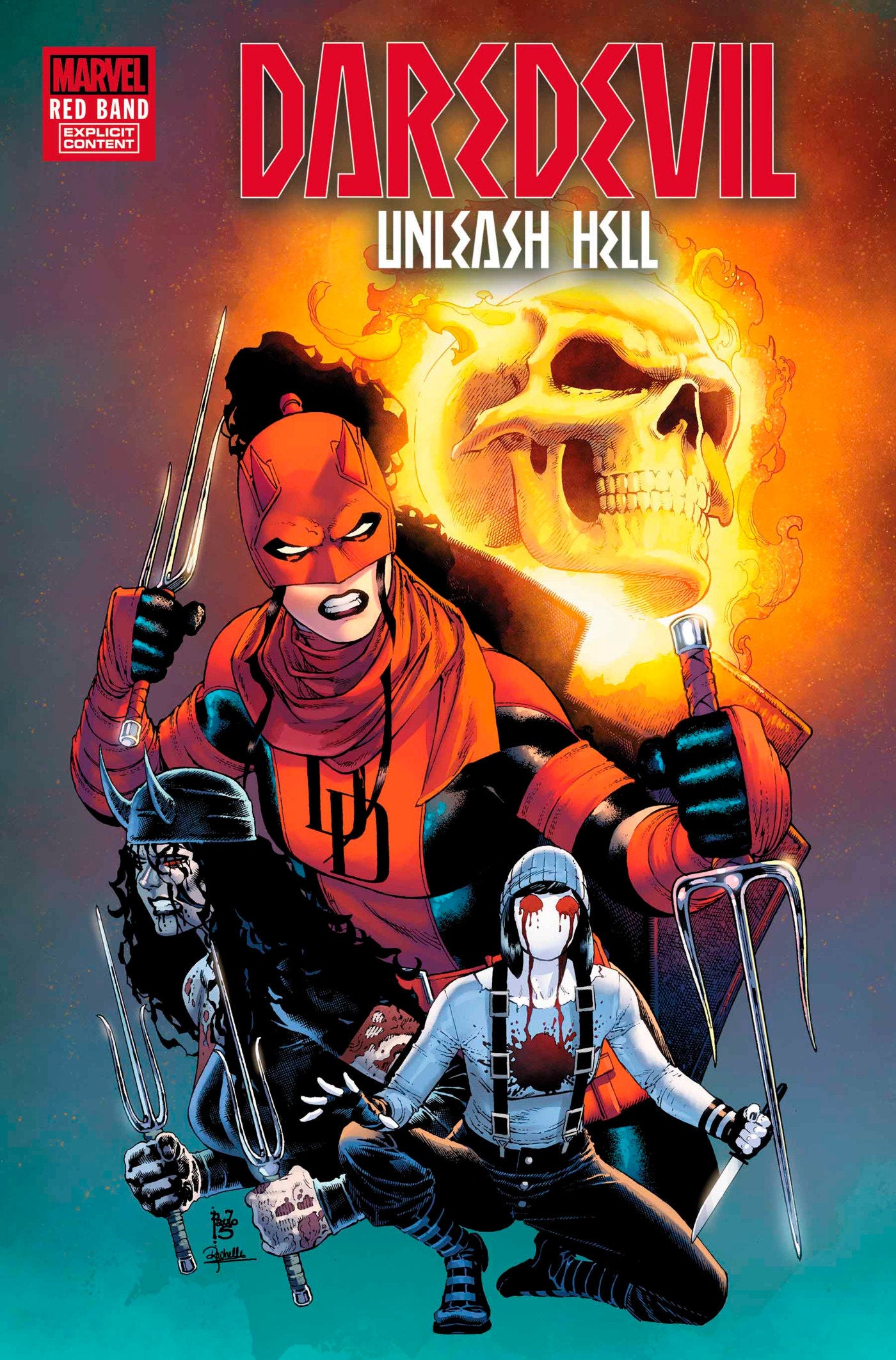 Daredevil Unleash Hell Red Band #5 (Of 5) (Polybag) | Dragon's Lair Comics and Fantasy Houston TX
