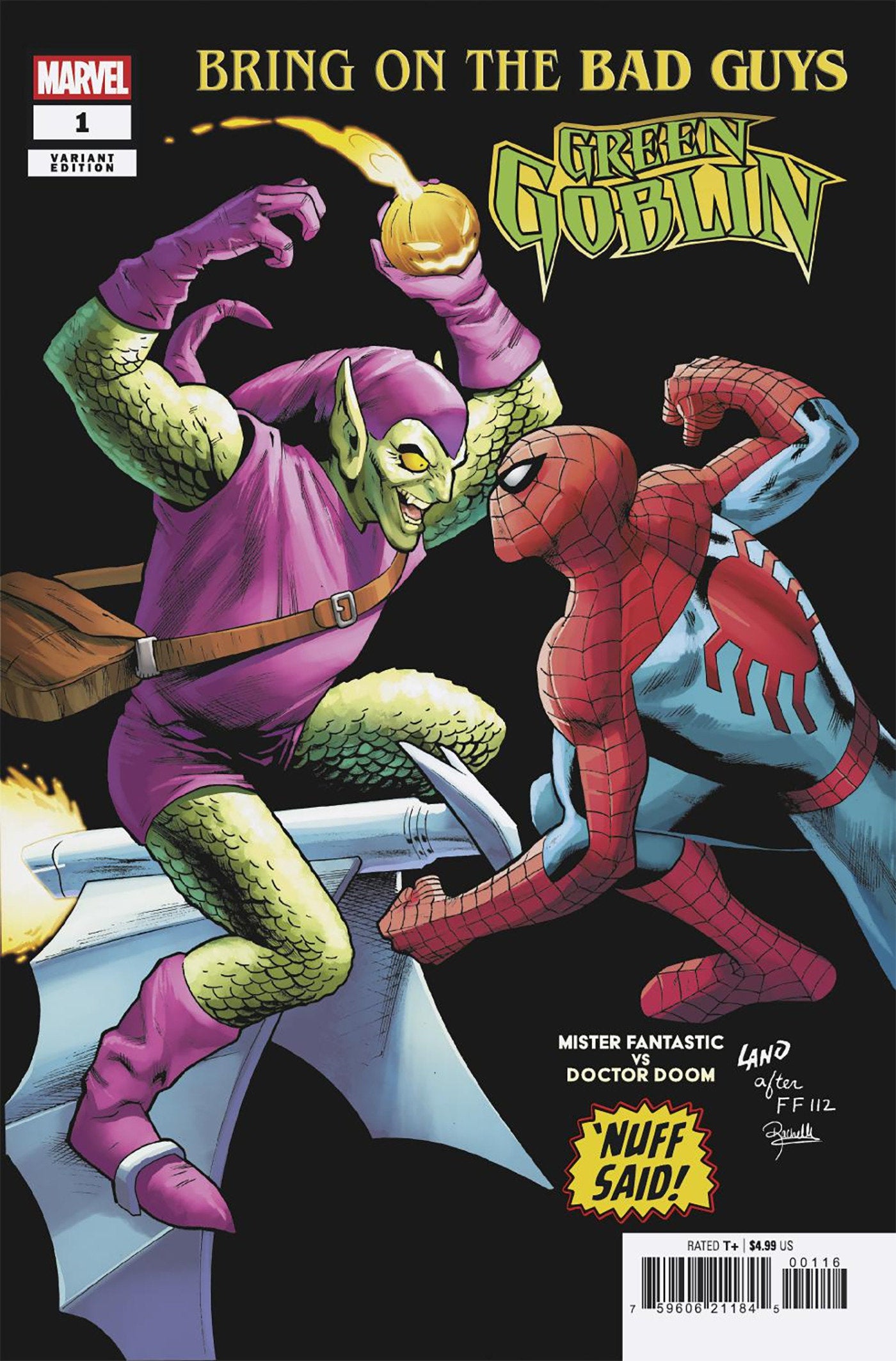 Bring On The Bad Guys: Green Goblin #1 Greg Land Nuff Said Variant | Dragon's Lair Comics and Fantasy Houston TX