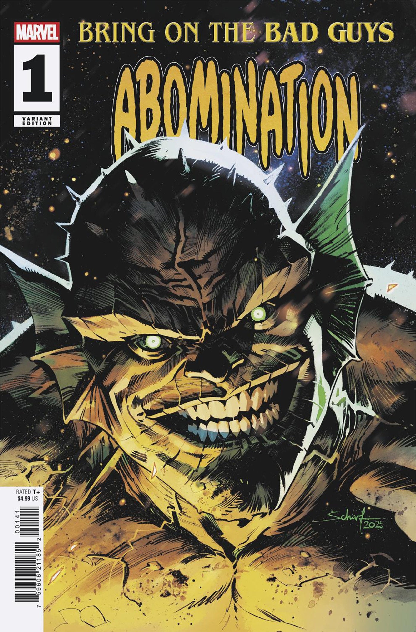 Bring On The Bad Guys: Abomination #1 Jonas Scharf Variant | Dragon's Lair Comics and Fantasy Houston TX