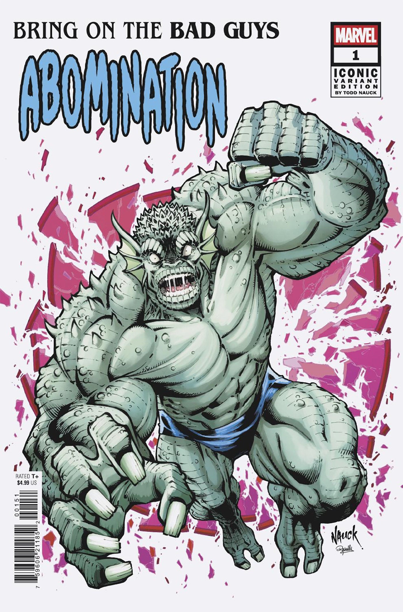 Bring On The Bad Guys: Abomination #1 Todd Nauck Iconic Variant | Dragon's Lair Comics and Fantasy Houston TX