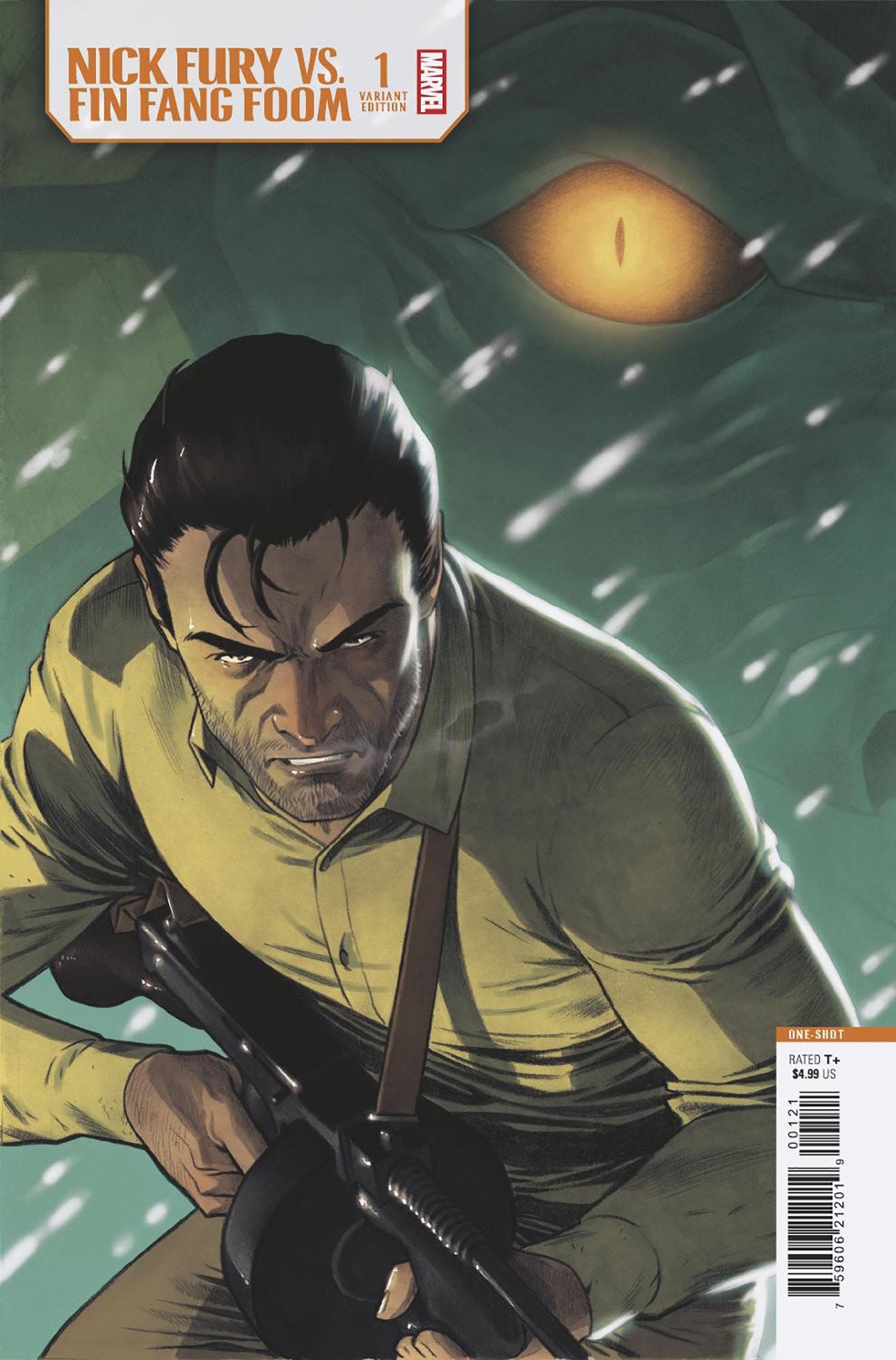 Nick Fury vs. Fin Fang Foom #1 Elena Casagrande Variant | Dragon's Lair Comics and Fantasy Houston TX