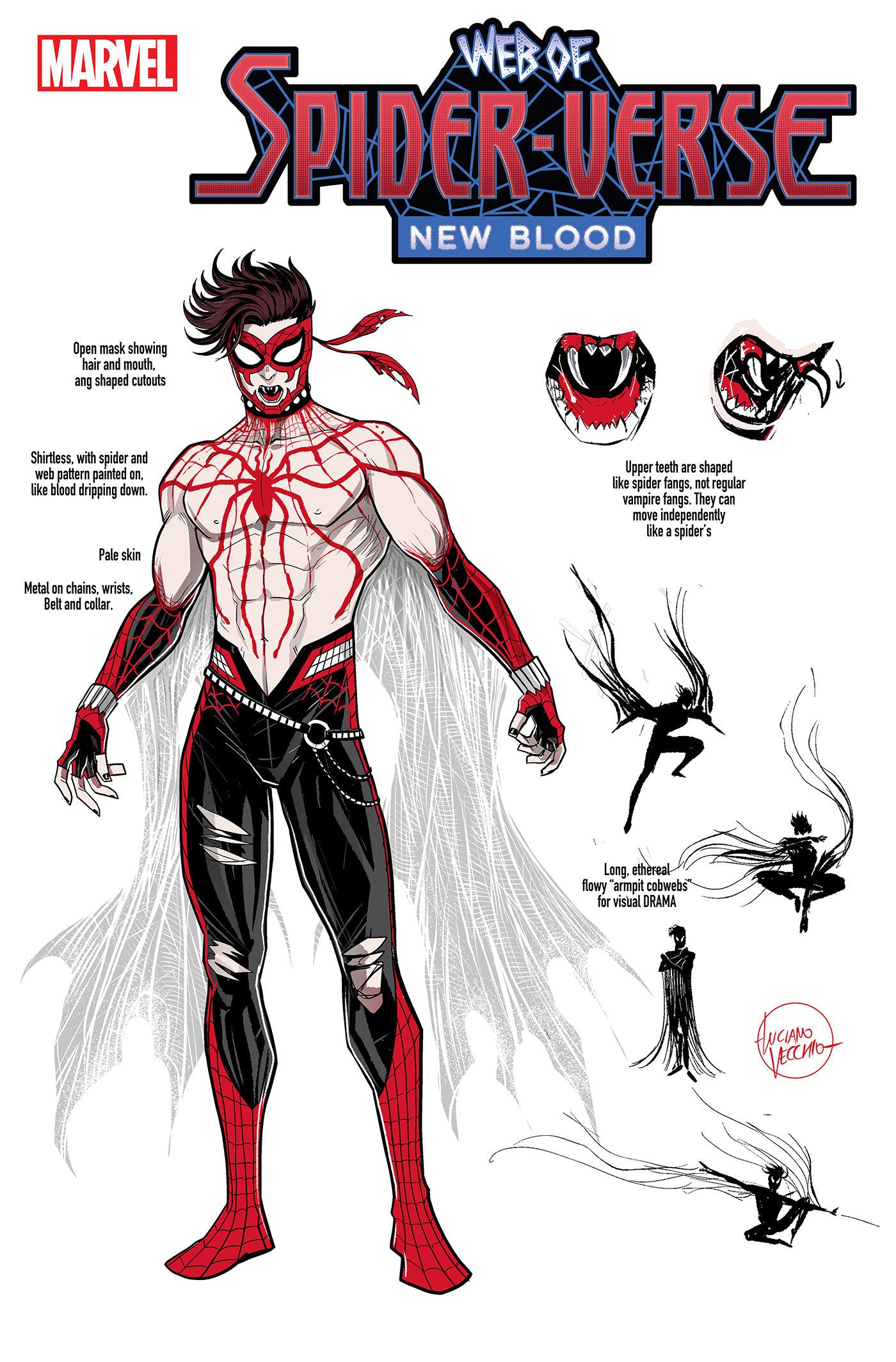 Web Of Spider-Verse: New Blood #1 Luciano Vecchio Design Variant | Dragon's Lair Comics and Fantasy Houston TX
