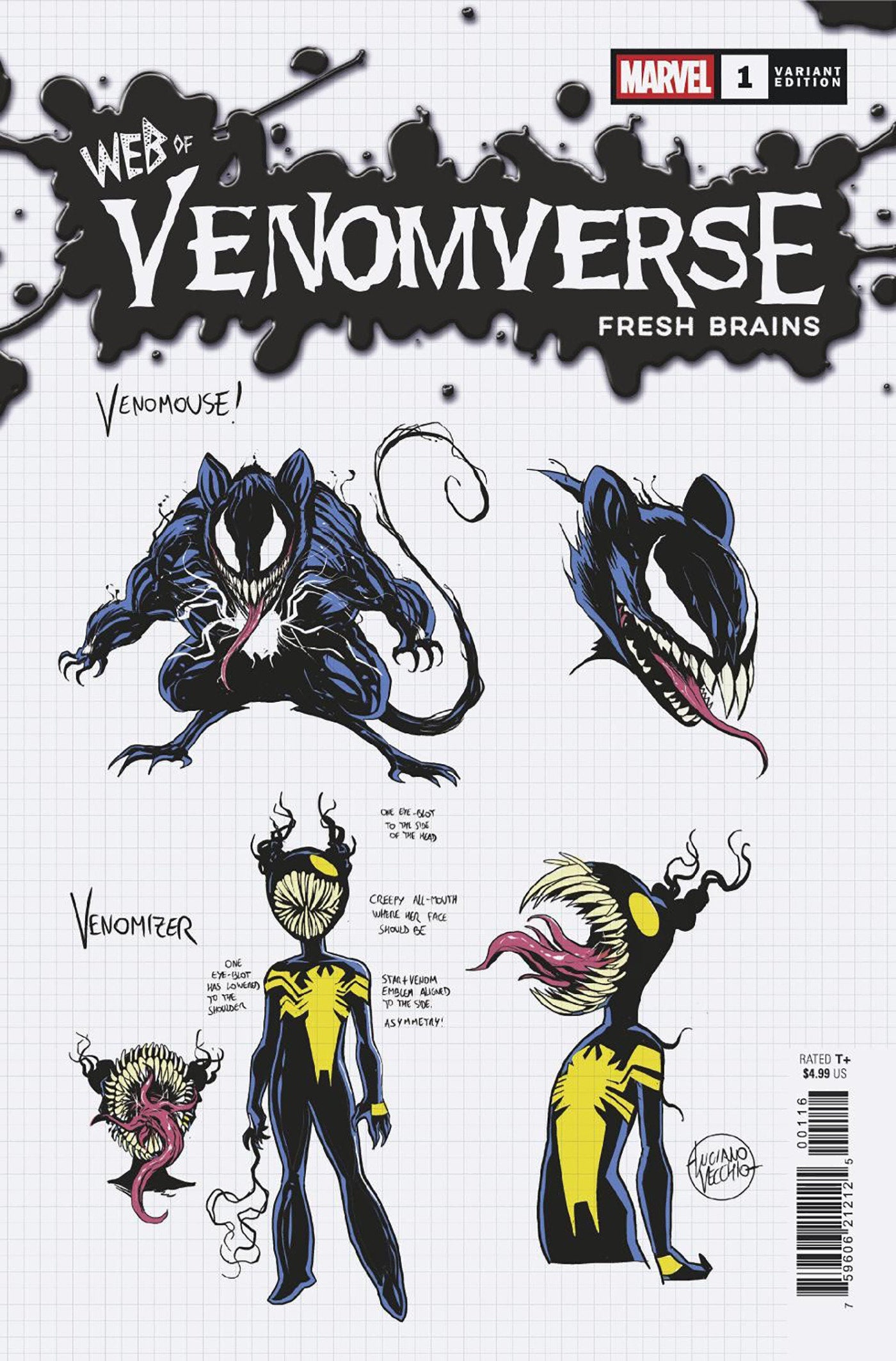 Web Of Venomverse: Fresh Brains #1 Luciano Vecchio Design Variant | Dragon's Lair Comics and Fantasy Houston TX