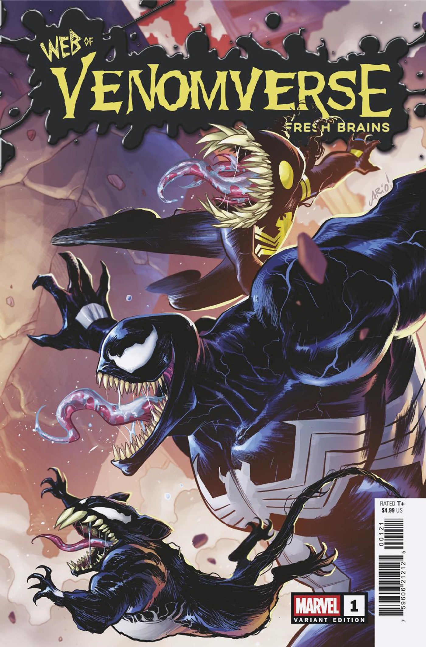 Web Of Venomverse: Fresh Brains #1 Ario Anindito Connecting Variant | Dragon's Lair Comics and Fantasy Houston TX