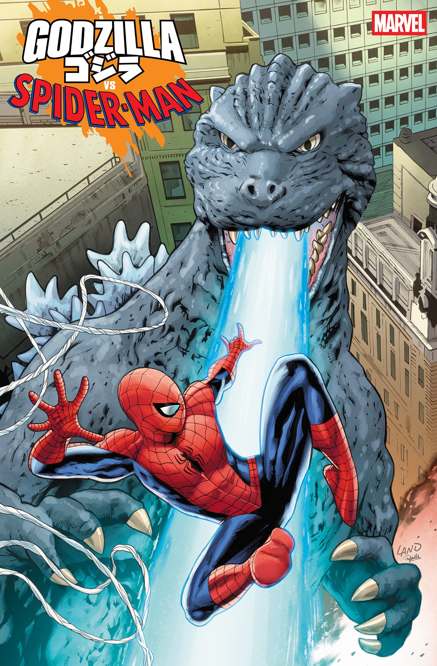 Godzilla vs. Spider-Man #1 Greg Land Variant | Dragon's Lair Comics and Fantasy Houston TX