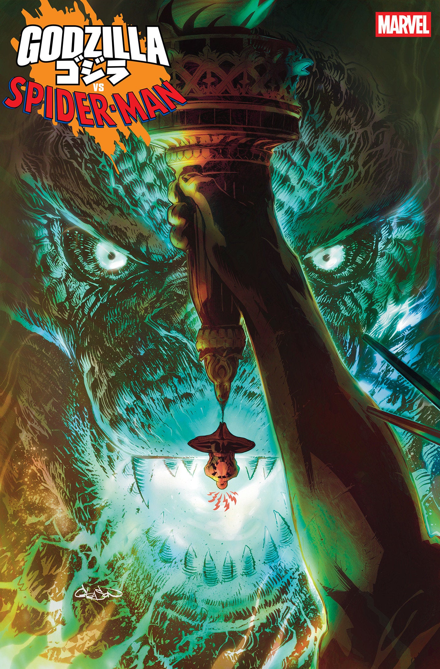 Godzilla vs. Spider-Man #1 Patrick Gleason Foil Variant | Dragon's Lair Comics and Fantasy Houston TX