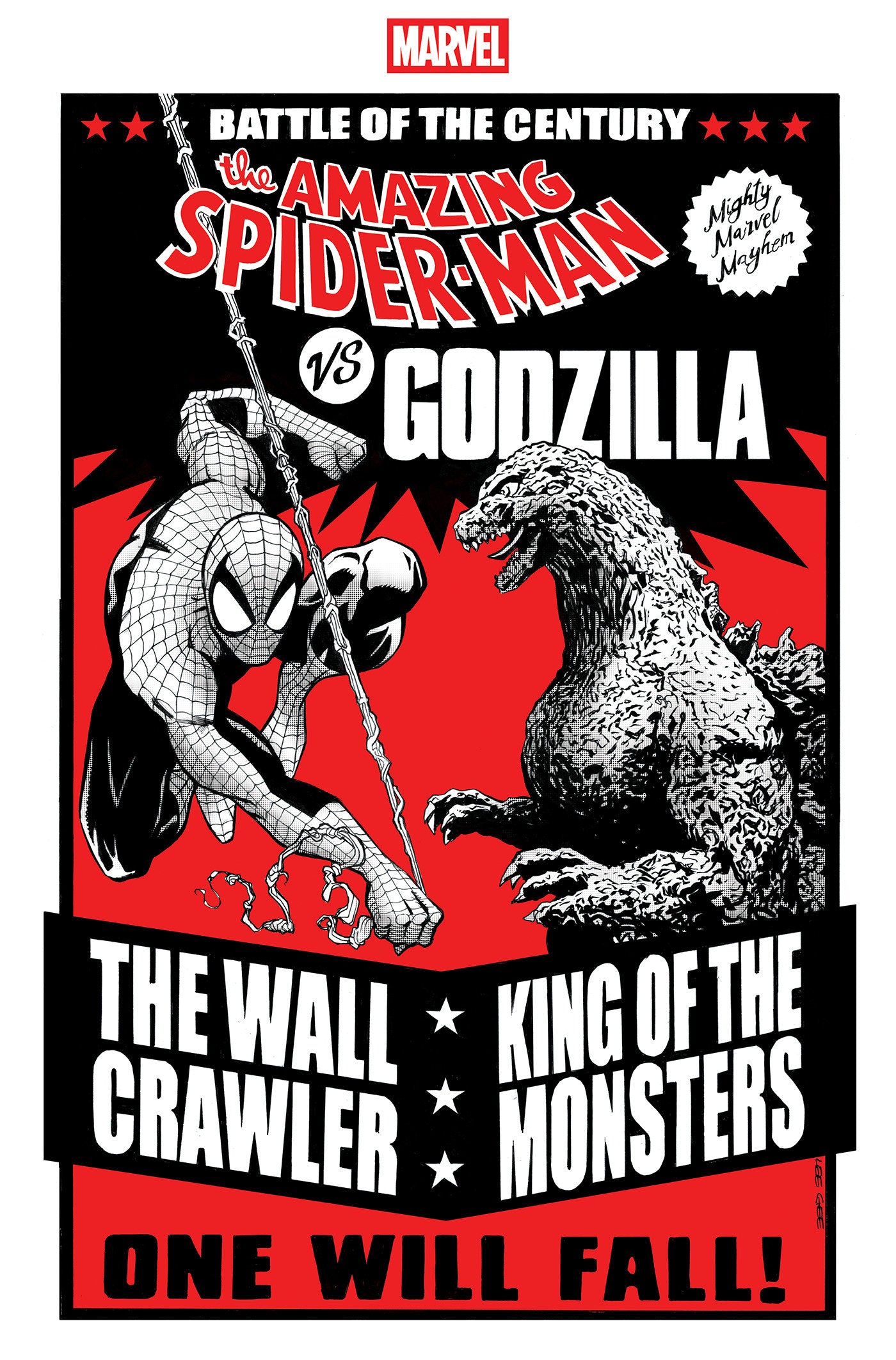 Godzilla vs. Spider-Man #1 Lee Garbett Versus Variant | Dragon's Lair Comics and Fantasy Houston TX