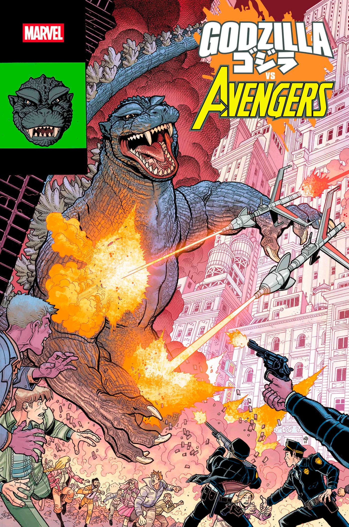 Godzilla vs. Avengers #1 Nick Bradshaw Monster Homage Variant | Dragon's Lair Comics and Fantasy Houston TX