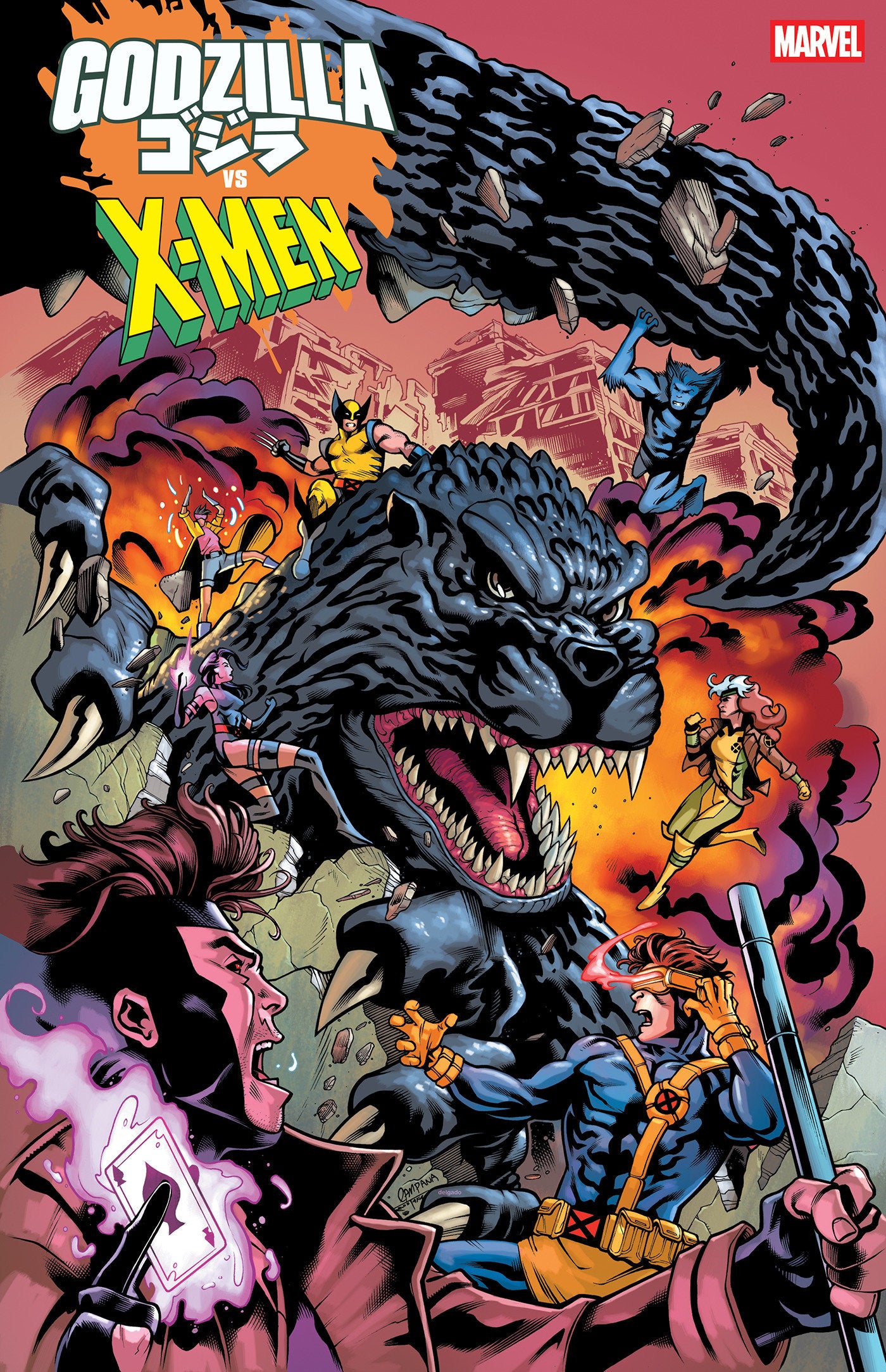 Godzilla vs. X-Men #1 Chris Campana Variant | Dragon's Lair Comics and Fantasy Houston TX