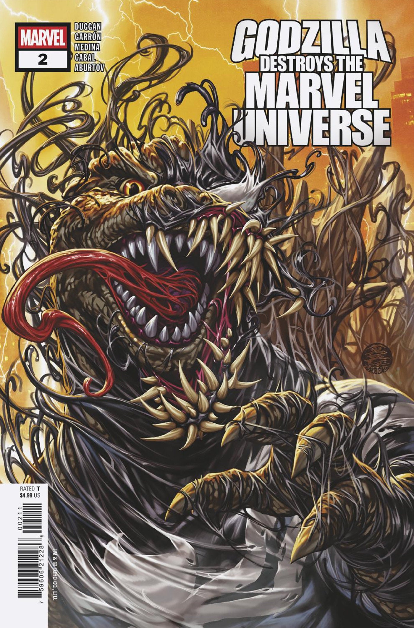 Godzilla Destroys The Marvel Universe #2 | Dragon's Lair Comics and Fantasy Houston TX