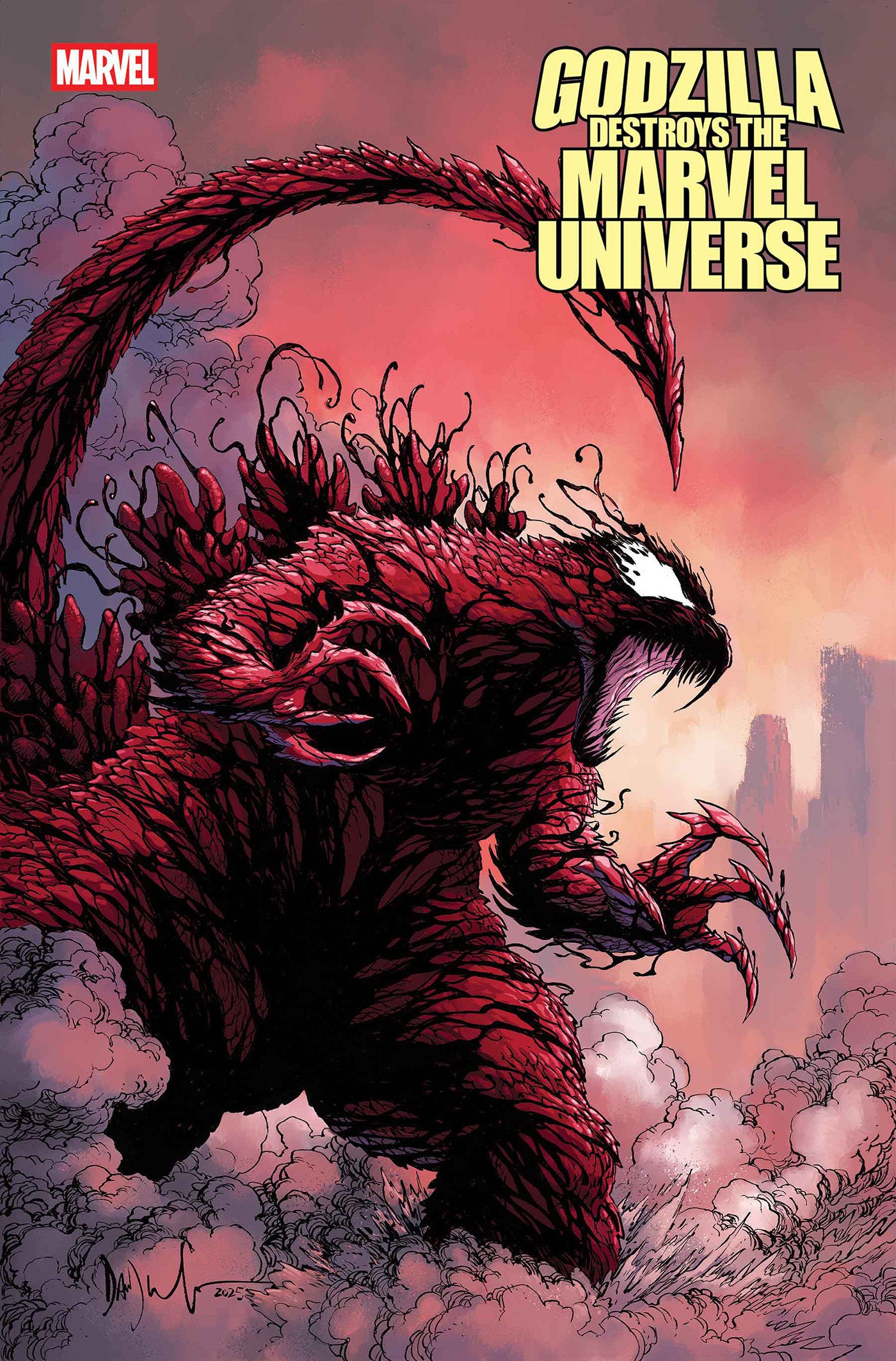 Godzilla Destroys The Marvel Universe #5 Dave Wachter Marvelized Carnage Zilla Variant | Dragon's Lair Comics and Fantasy Houston TX