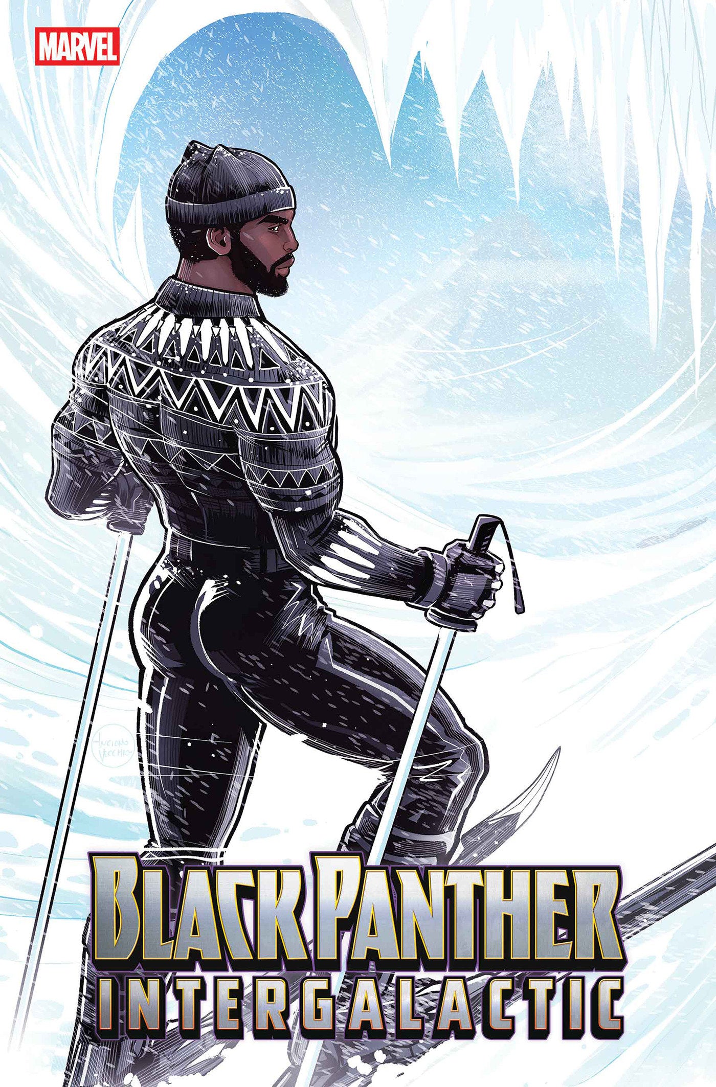 Black Panther: Intergalactic #1 Luciano Vecchio Winter Break Variant | Dragon's Lair Comics and Fantasy Houston TX