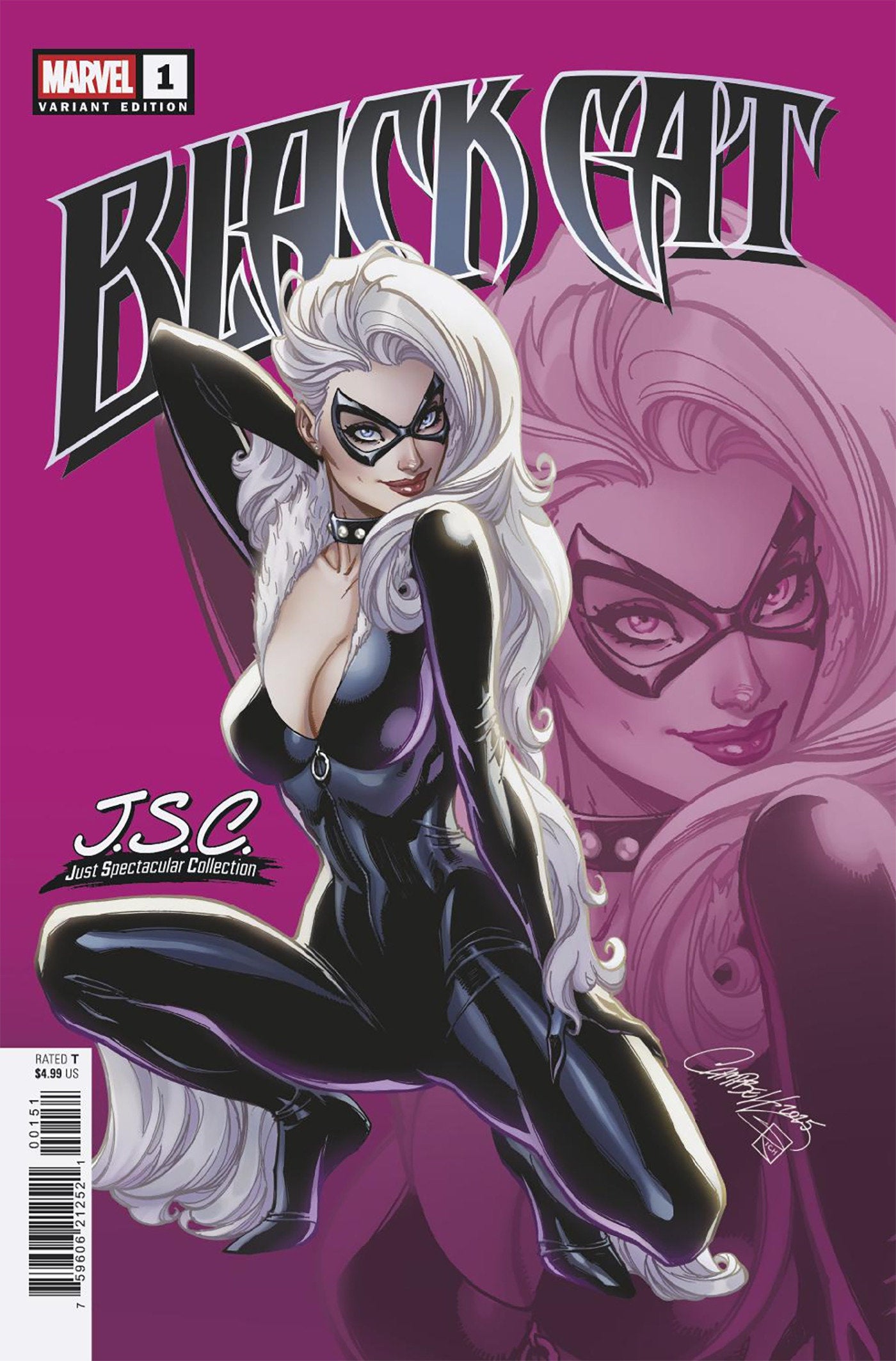 Black Cat #1 J. Scott Campbell Just Spectacular Collection Variant | Dragon's Lair Comics and Fantasy Houston TX