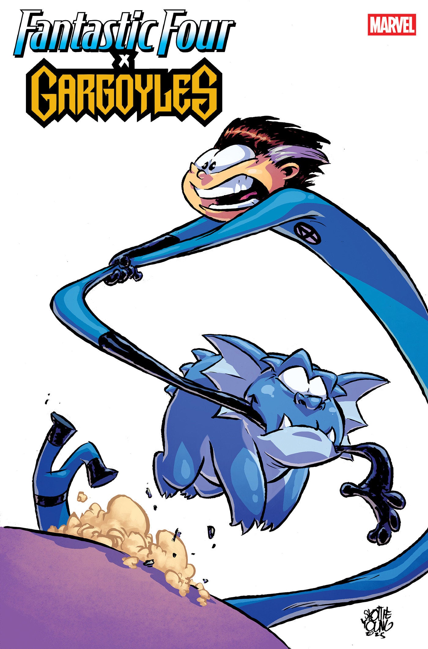 Fantastic Four/Gargoyles #1 Skottie Young Variant | Dragon's Lair Comics and Fantasy Houston TX
