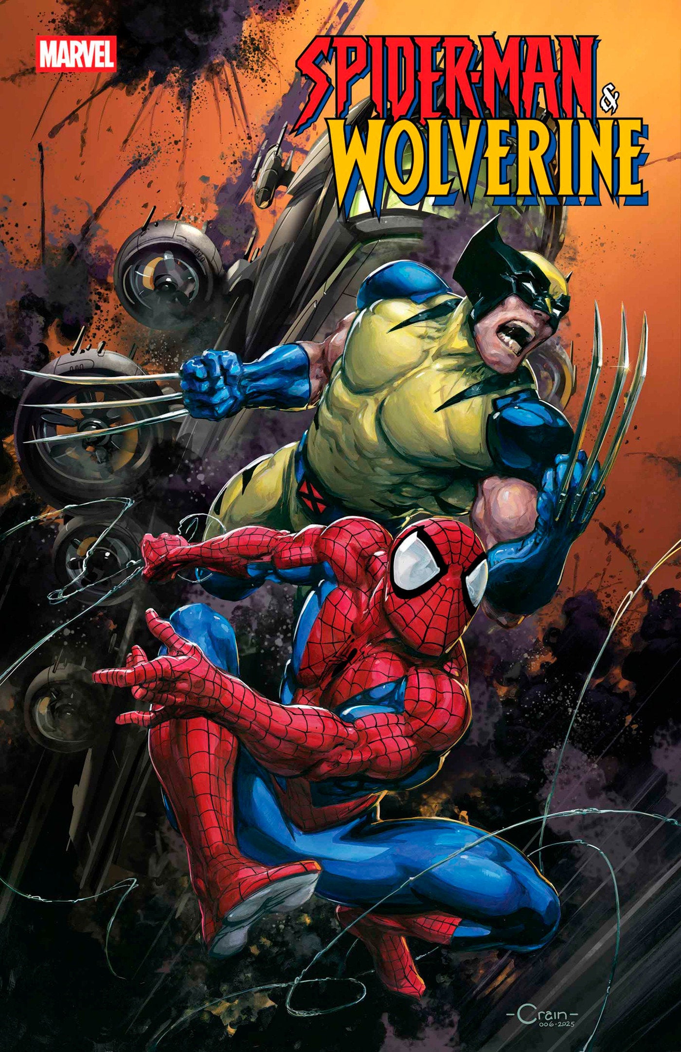 Spider-Man & Wolverine #1 Clayton Crain Variant | Dragon's Lair Comics and Fantasy Houston TX