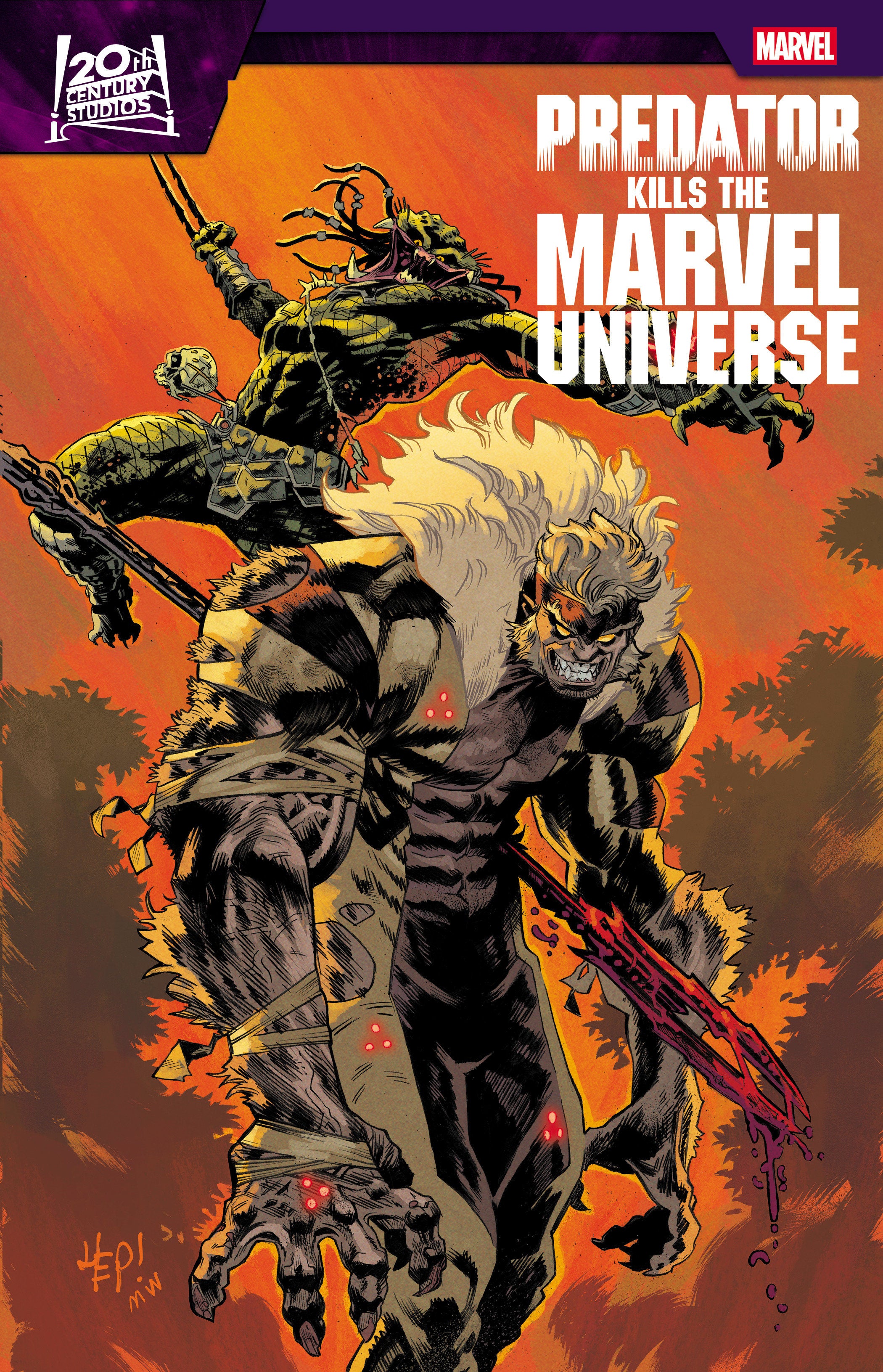 Predator Kills The Marvel Universe #3 Scott Hepburn Hunting The Hunters Variant | Dragon's Lair Comics and Fantasy Houston TX