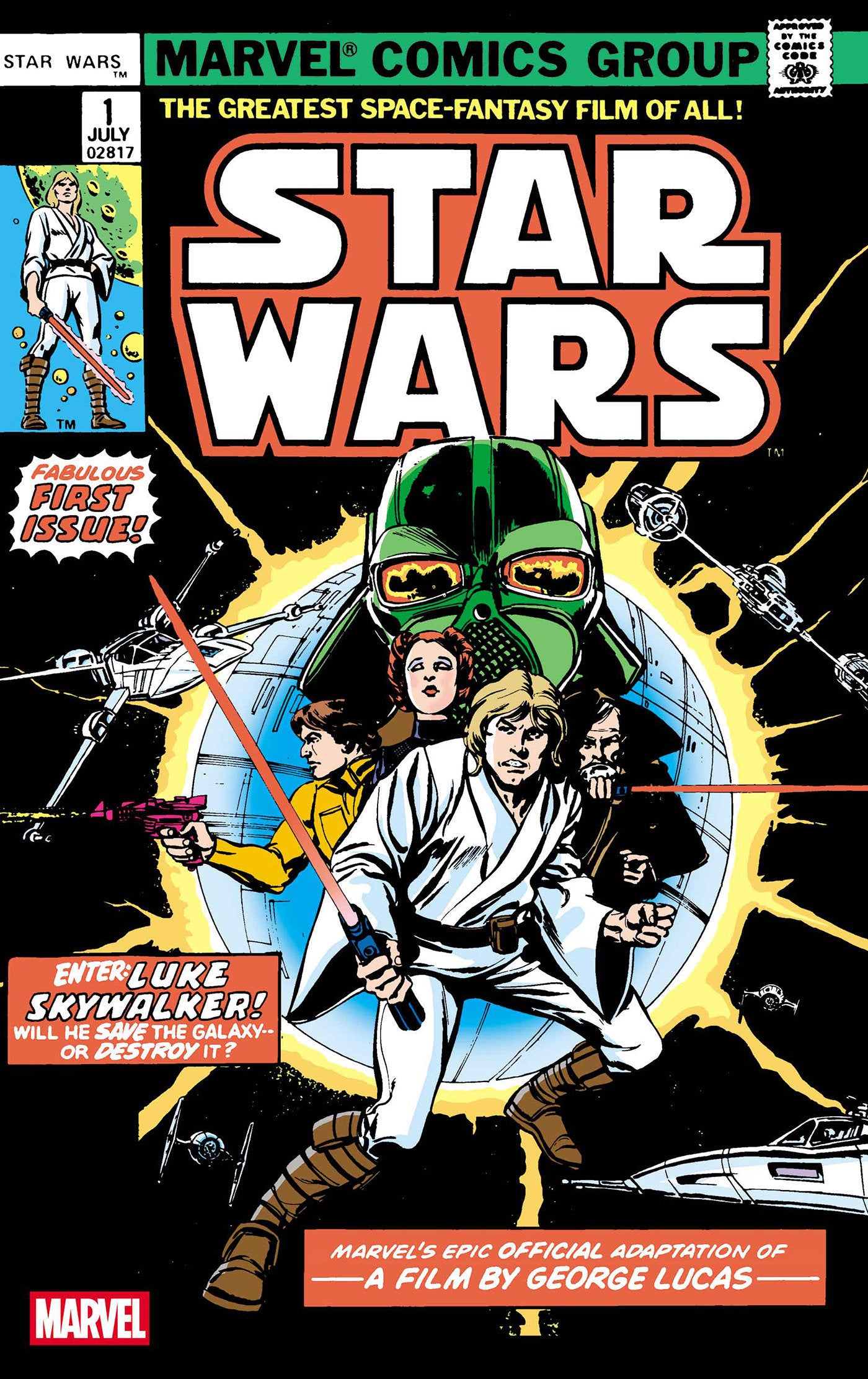 Star Wars 1977 #1 Facsimile Edition Foil Variant New Printing | Dragon's Lair Comics and Fantasy Houston TX