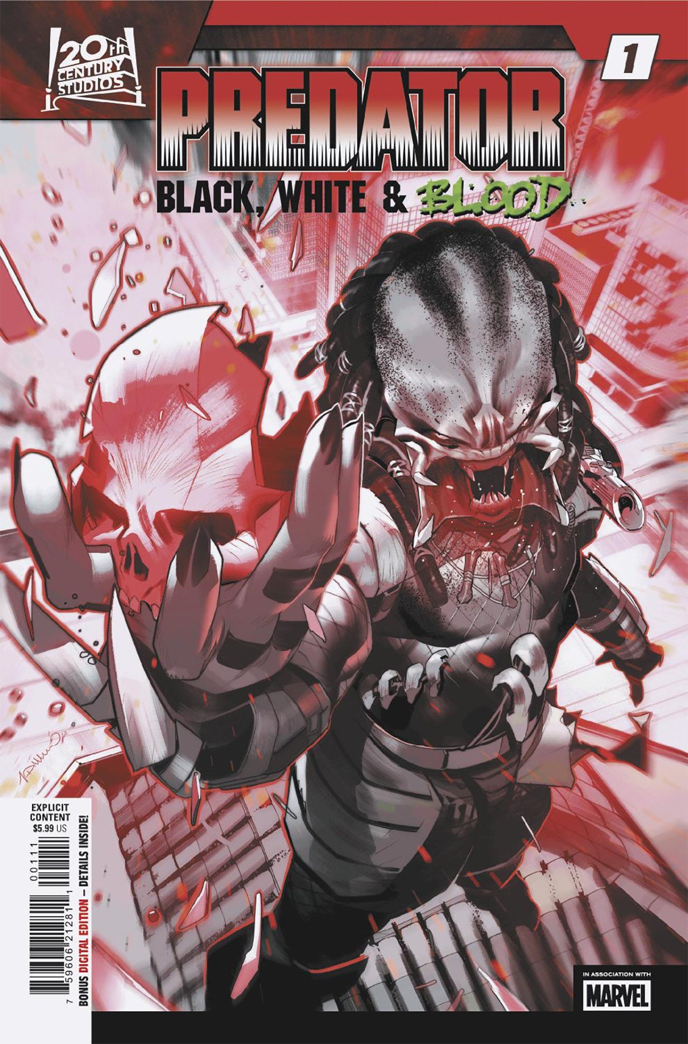 Predator: Black, White & Blood #1 | Dragon's Lair Comics and Fantasy Houston TX