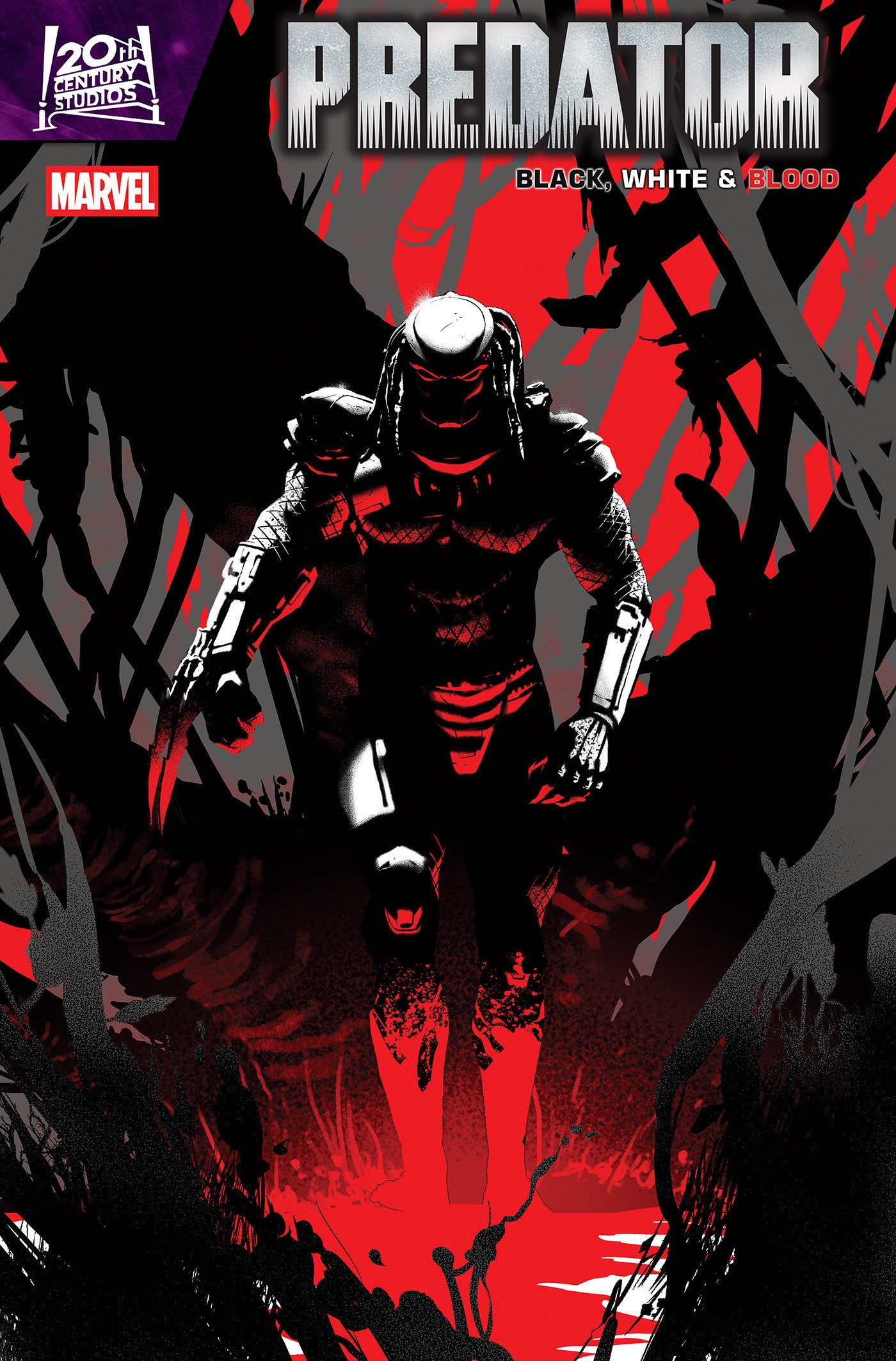 Predator: Black, White & Blood #3 Pete Woods Variant | Dragon's Lair Comics and Fantasy Houston TX