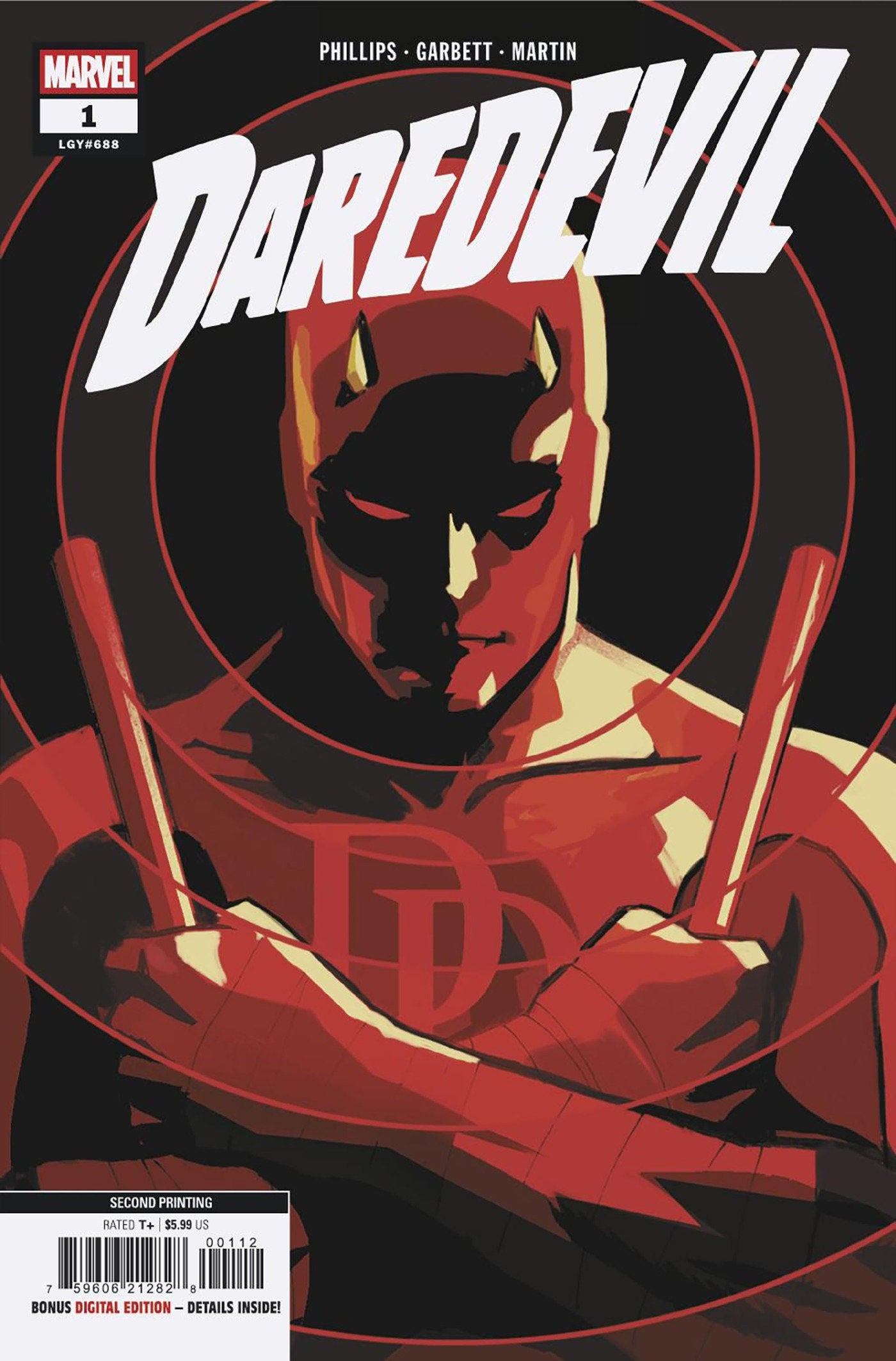 Daredevil #1 Lee Garbett 2nd Printing Variant | Odin's Place